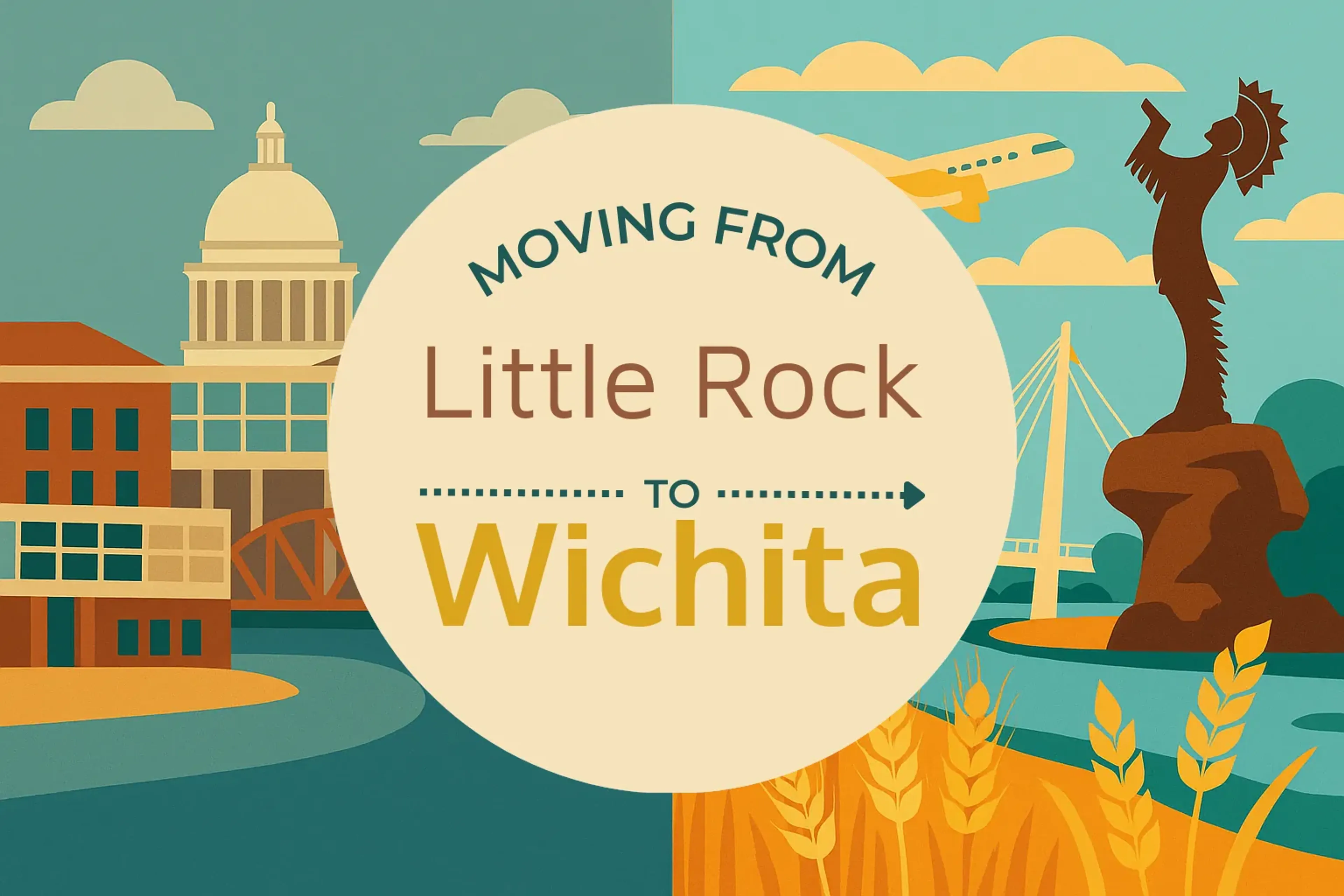 Side-by-side comparison of Little Rock to Wichita moving companies