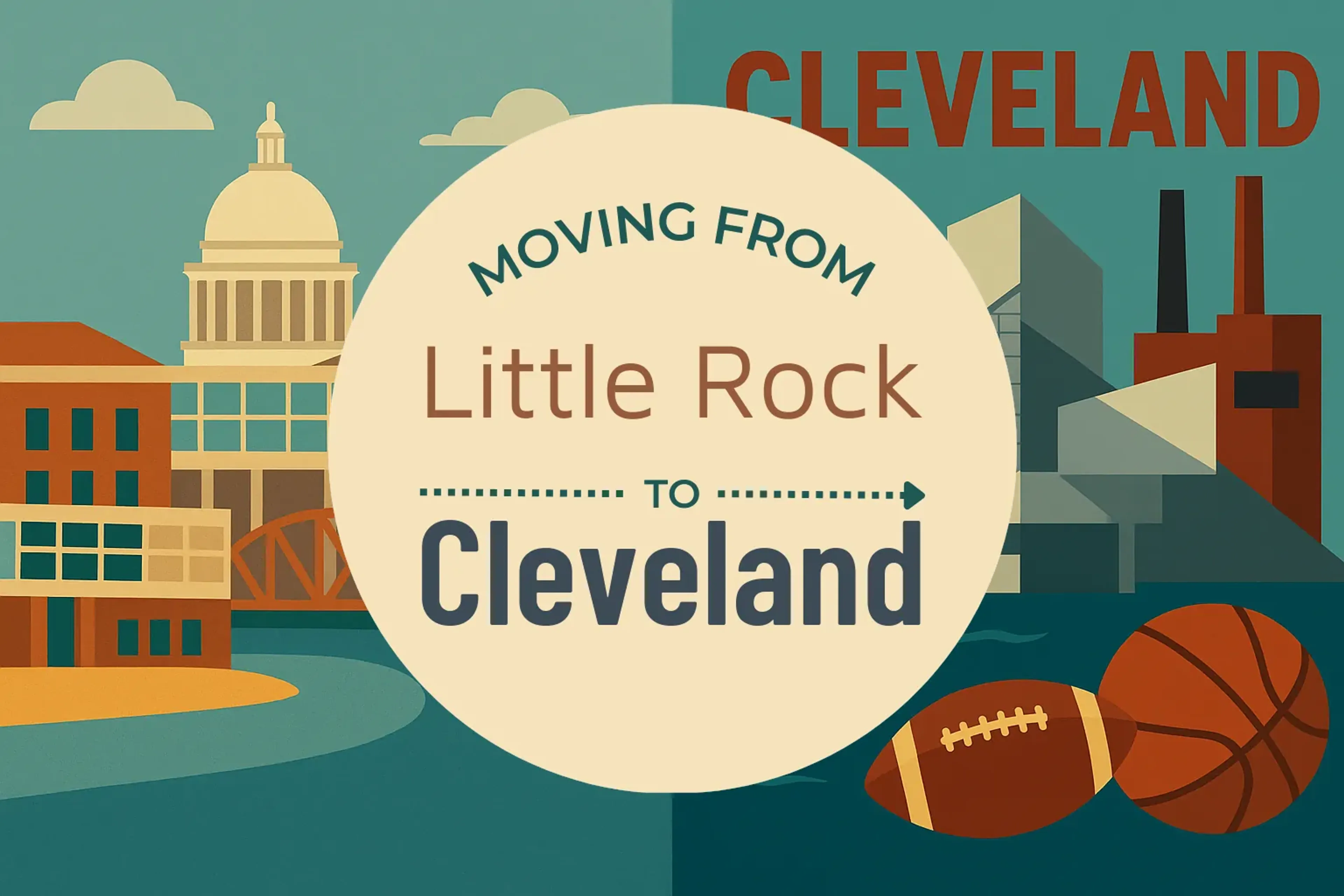 Side-by-side comparison of Little Rock to Cleveland moving companies