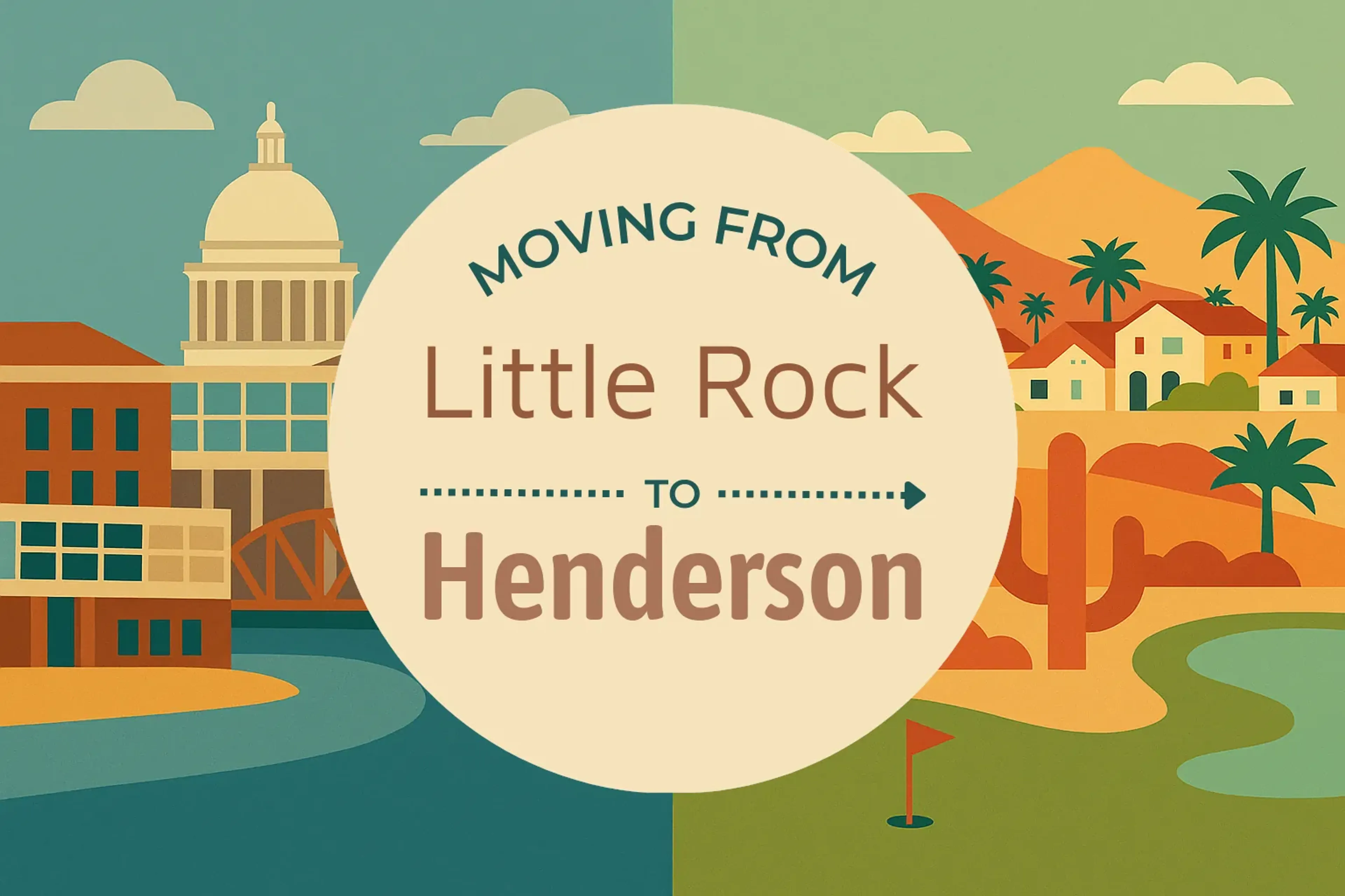 Side-by-side comparison of Little Rock to Henderson moving companies