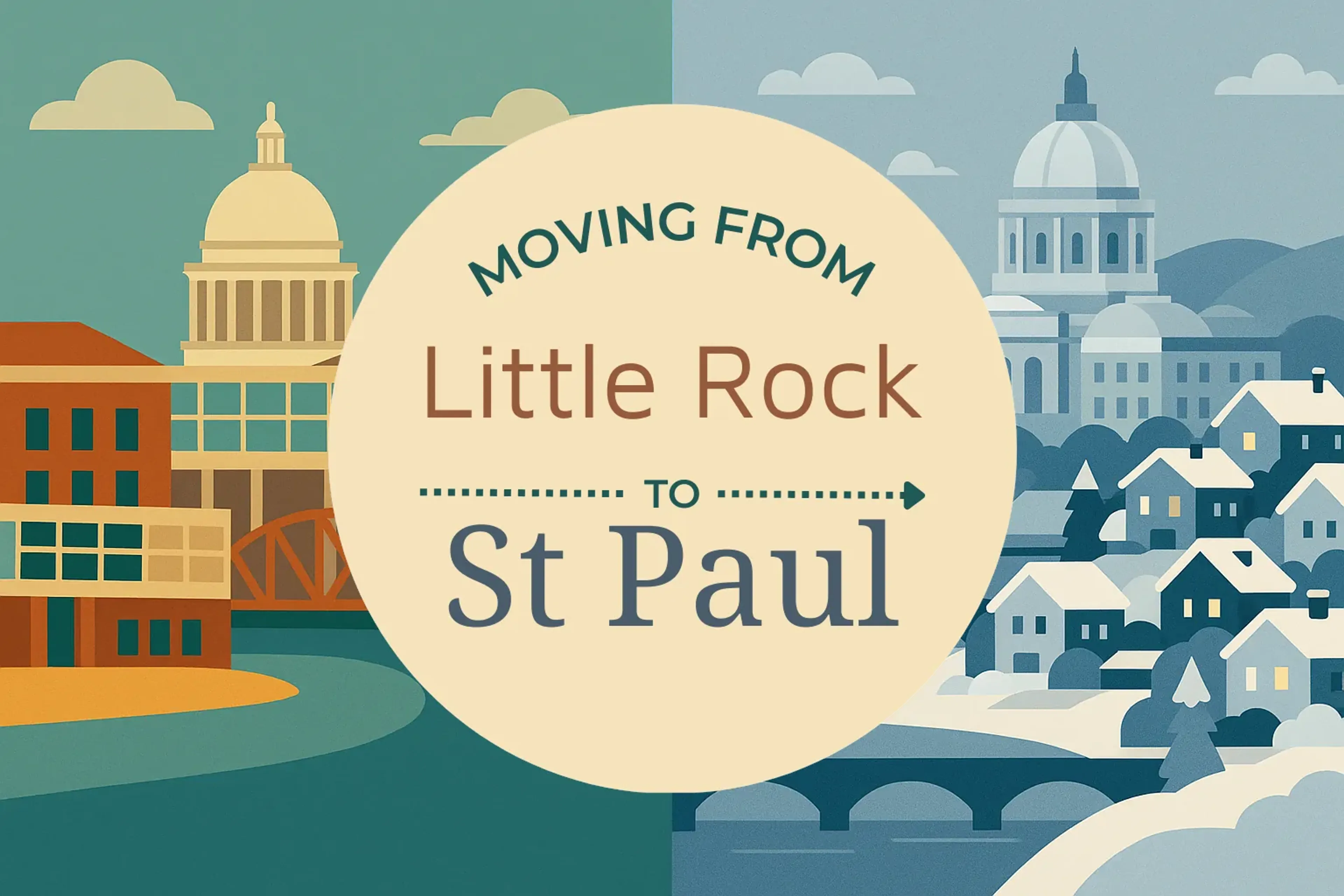 Side-by-side comparison of Little Rock to St. Paul moving companies