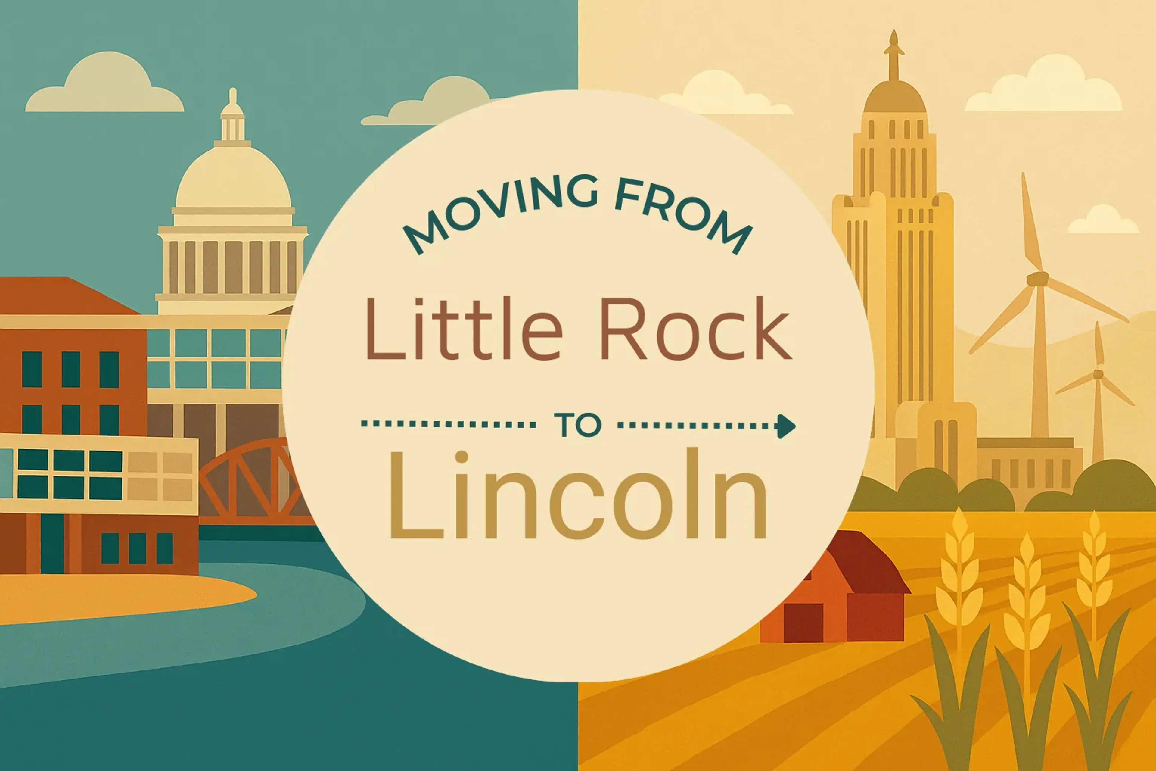 Side-by-side comparison of Little Rock to Lincoln moving companies