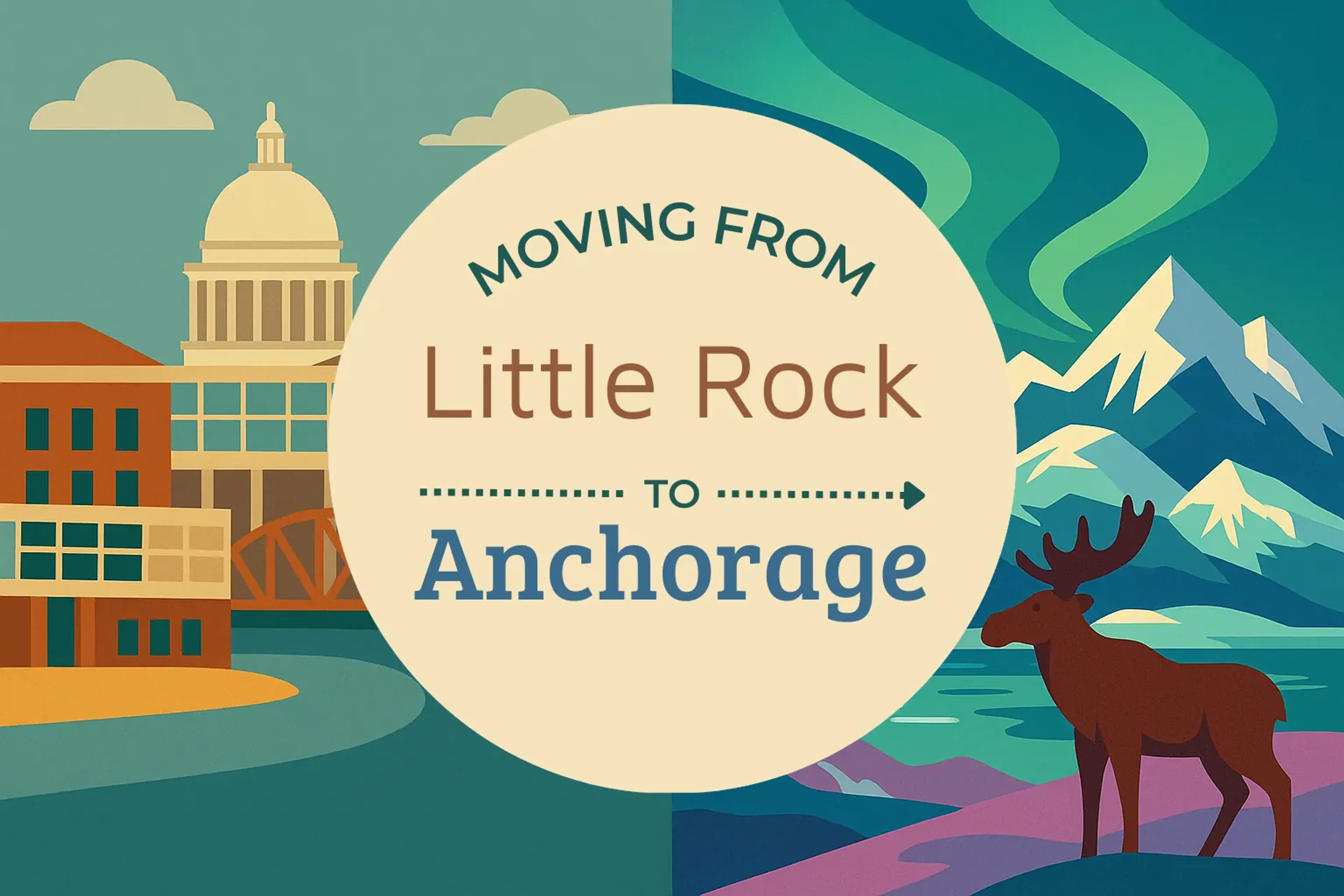 Side-by-side comparison of Little Rock to Anchorage moving companies