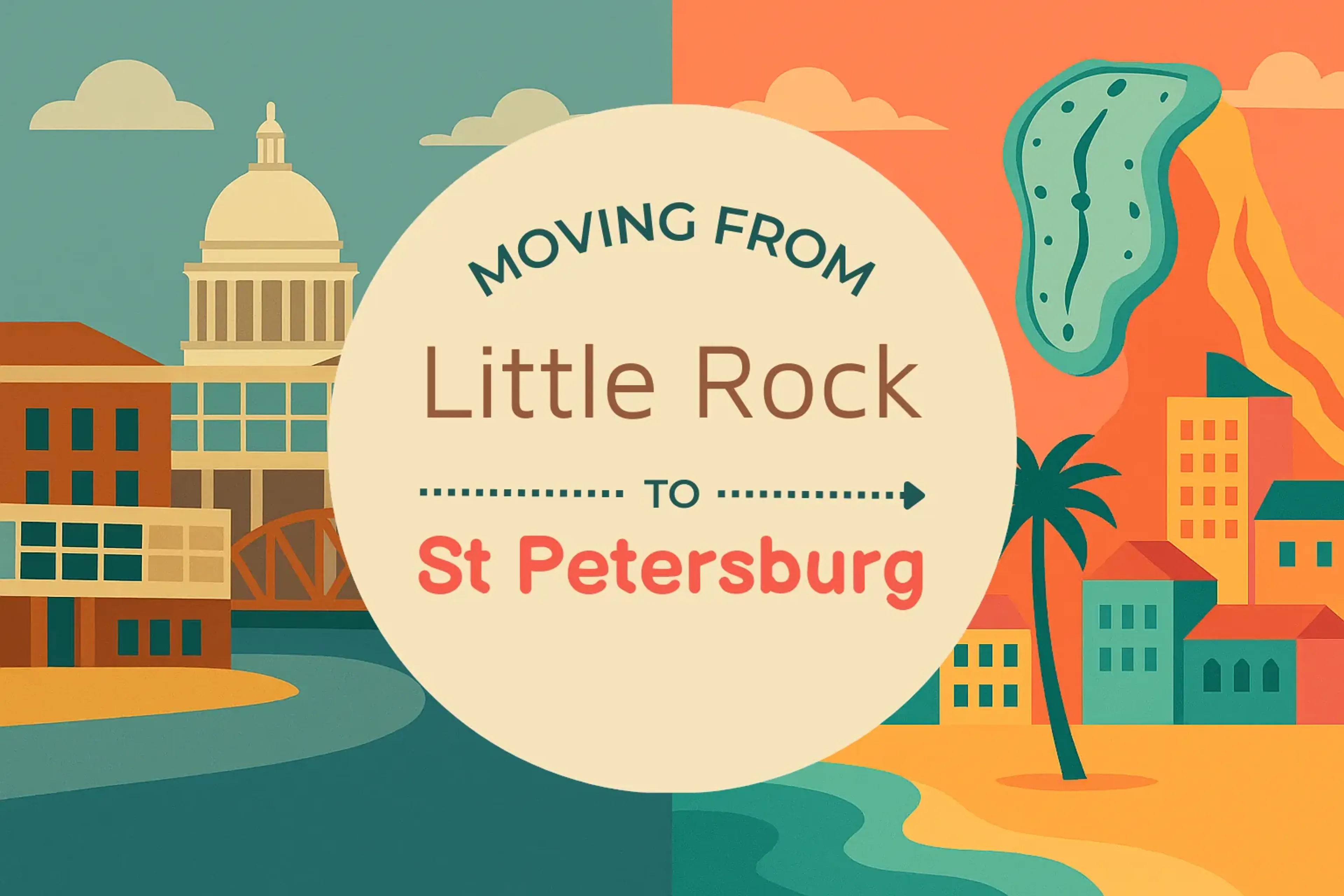 Side-by-side comparison of Little Rock to St. Petersburg moving companies