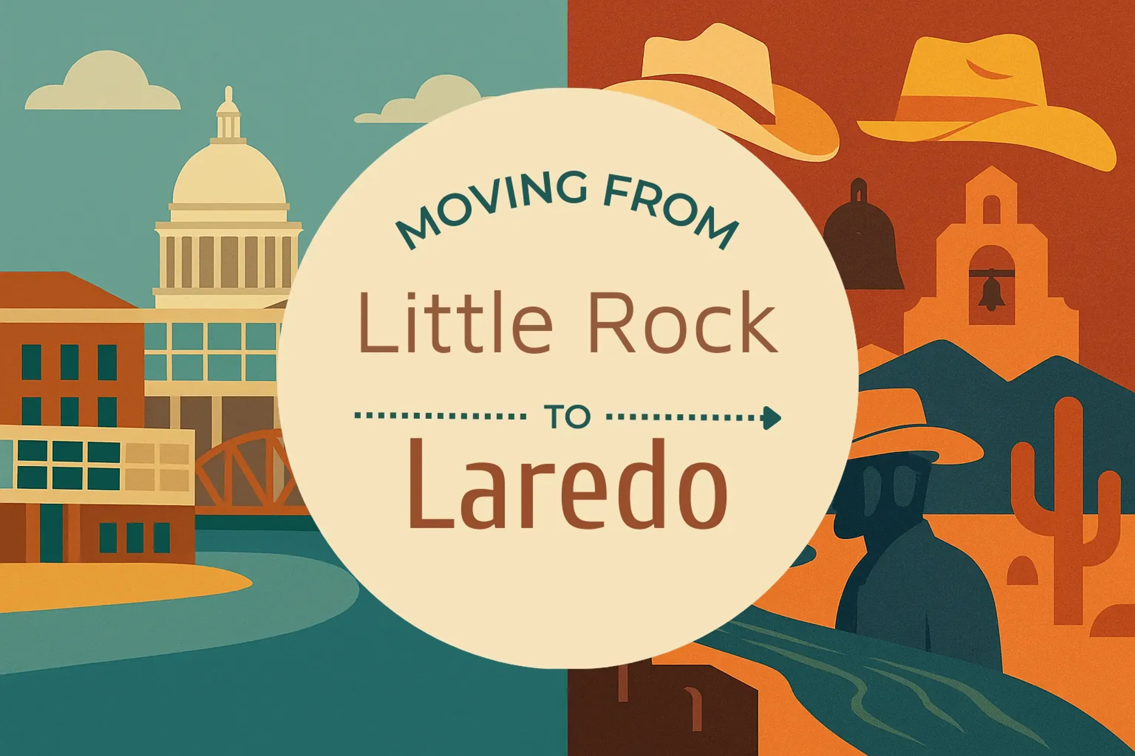 Side-by-side comparison of Little Rock to Laredo moving companies