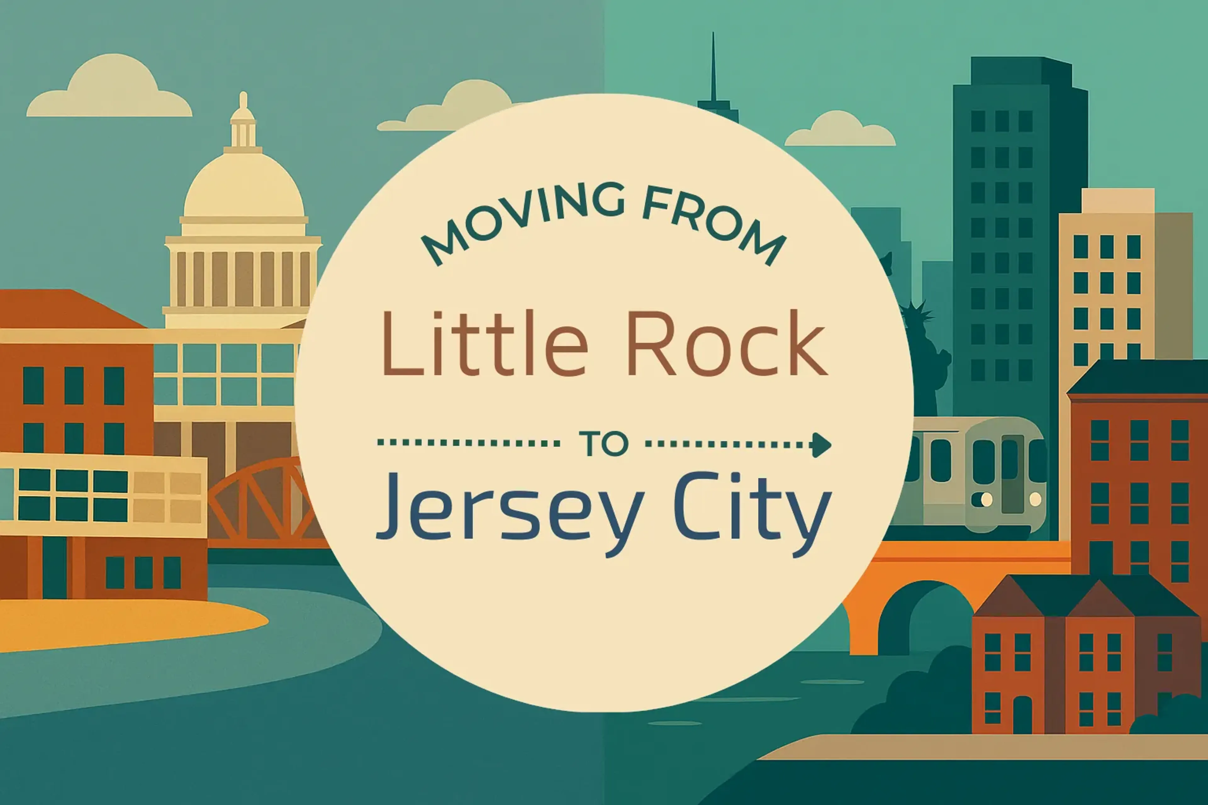 Side-by-side comparison of Little Rock to Jersey City moving companies