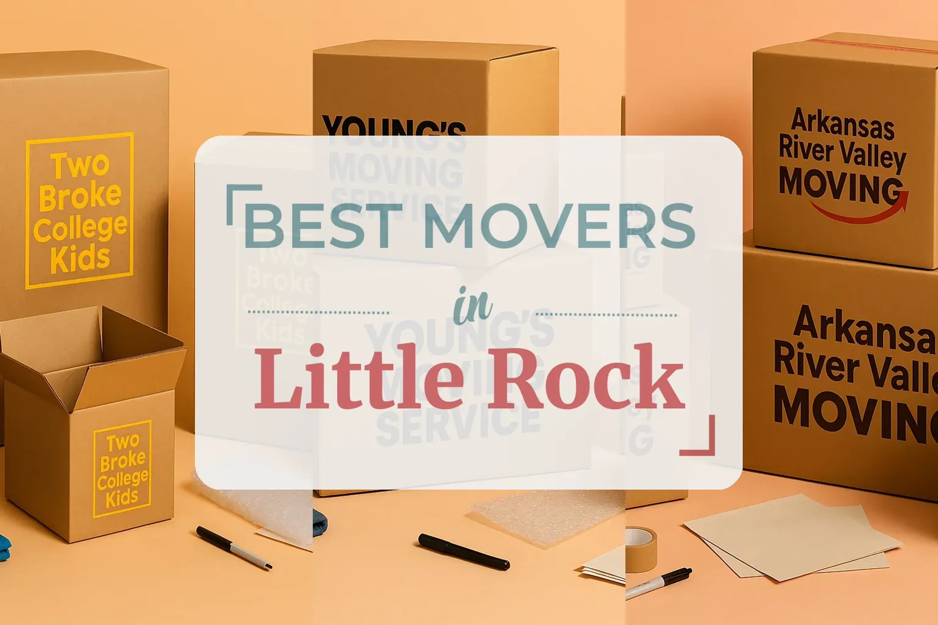 Side-by-side comparison of Little Rock moving companies