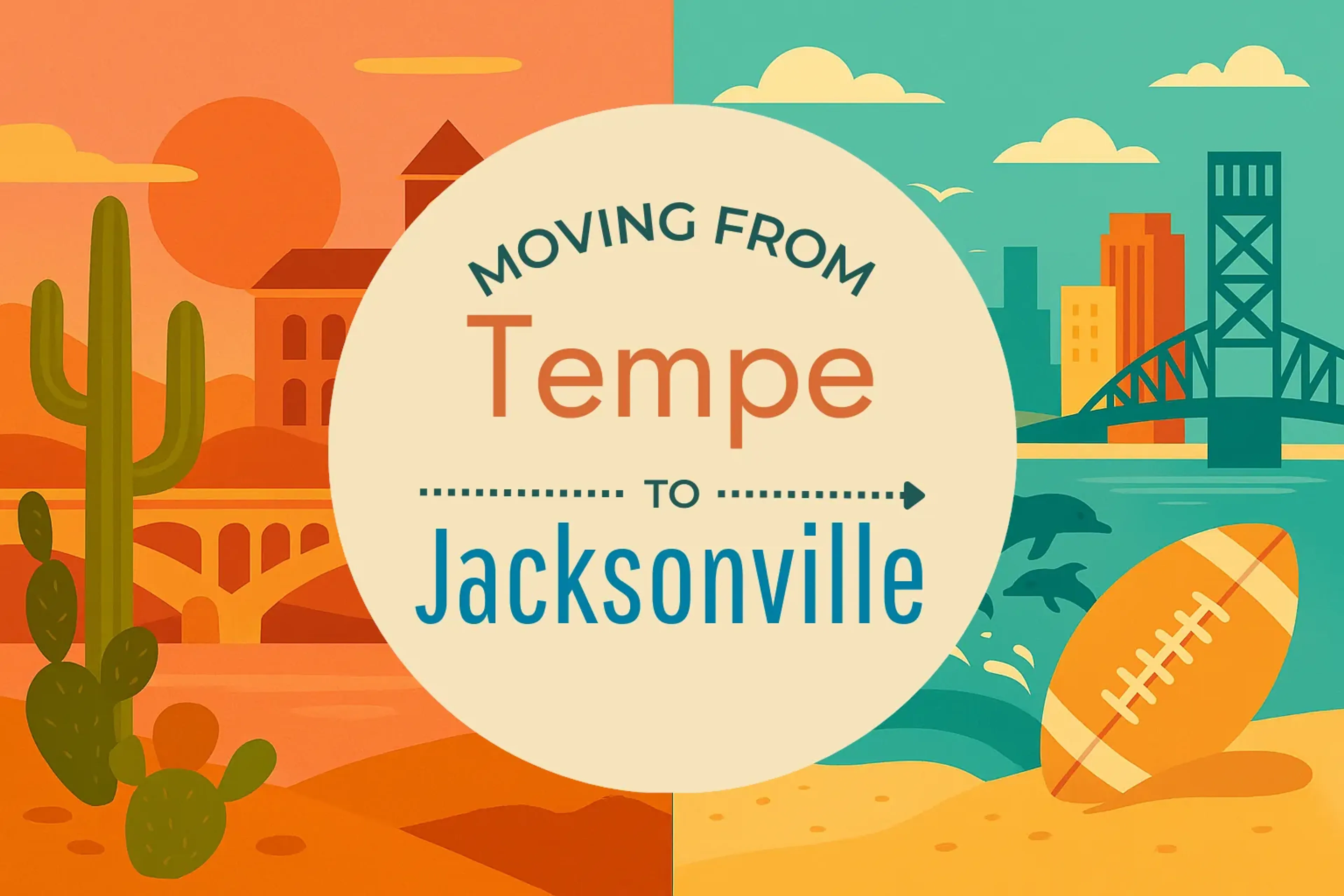 Side-by-side comparison of Tempe to Jacksonville moving companies