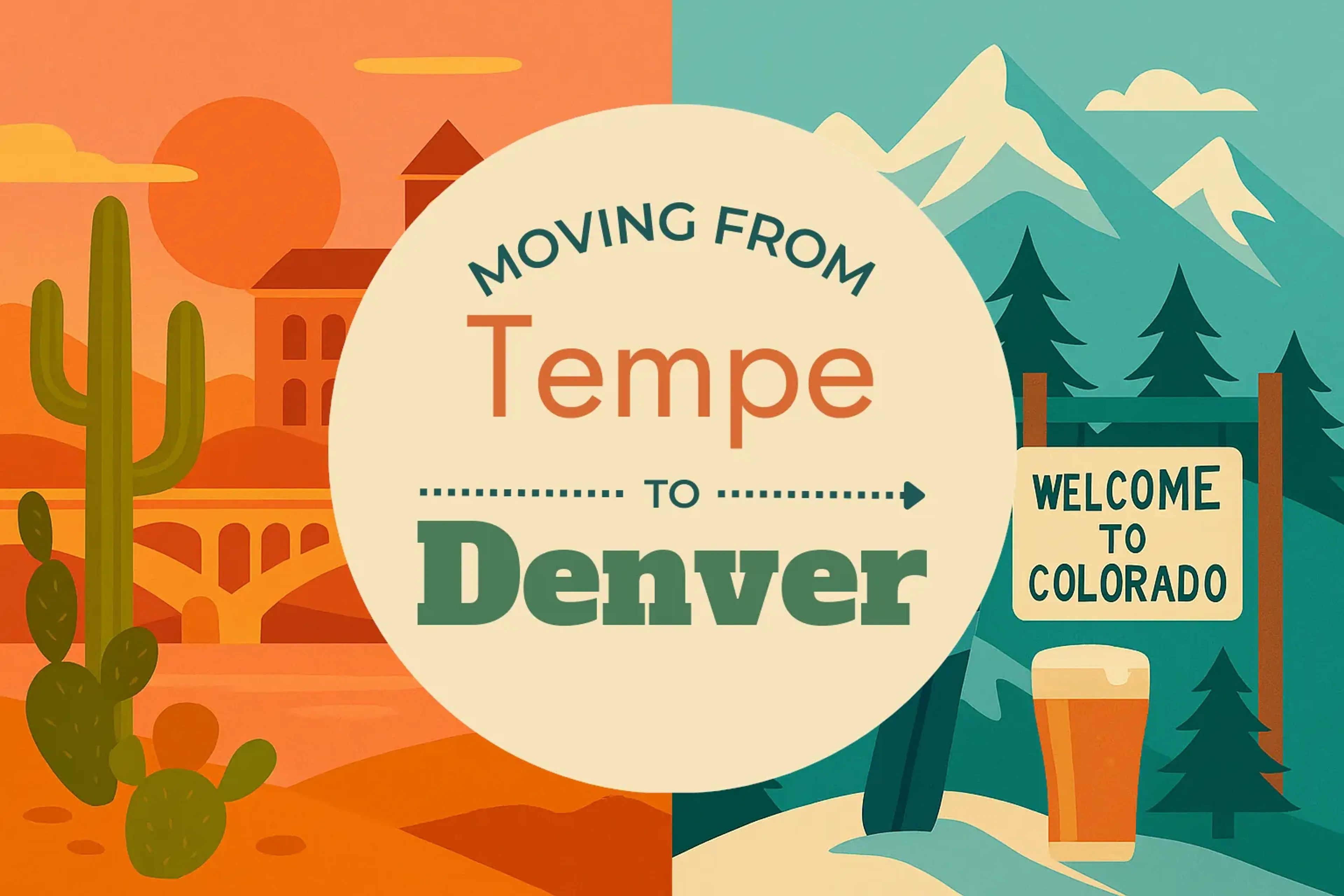 Side-by-side comparison of Tempe to Denver moving companies