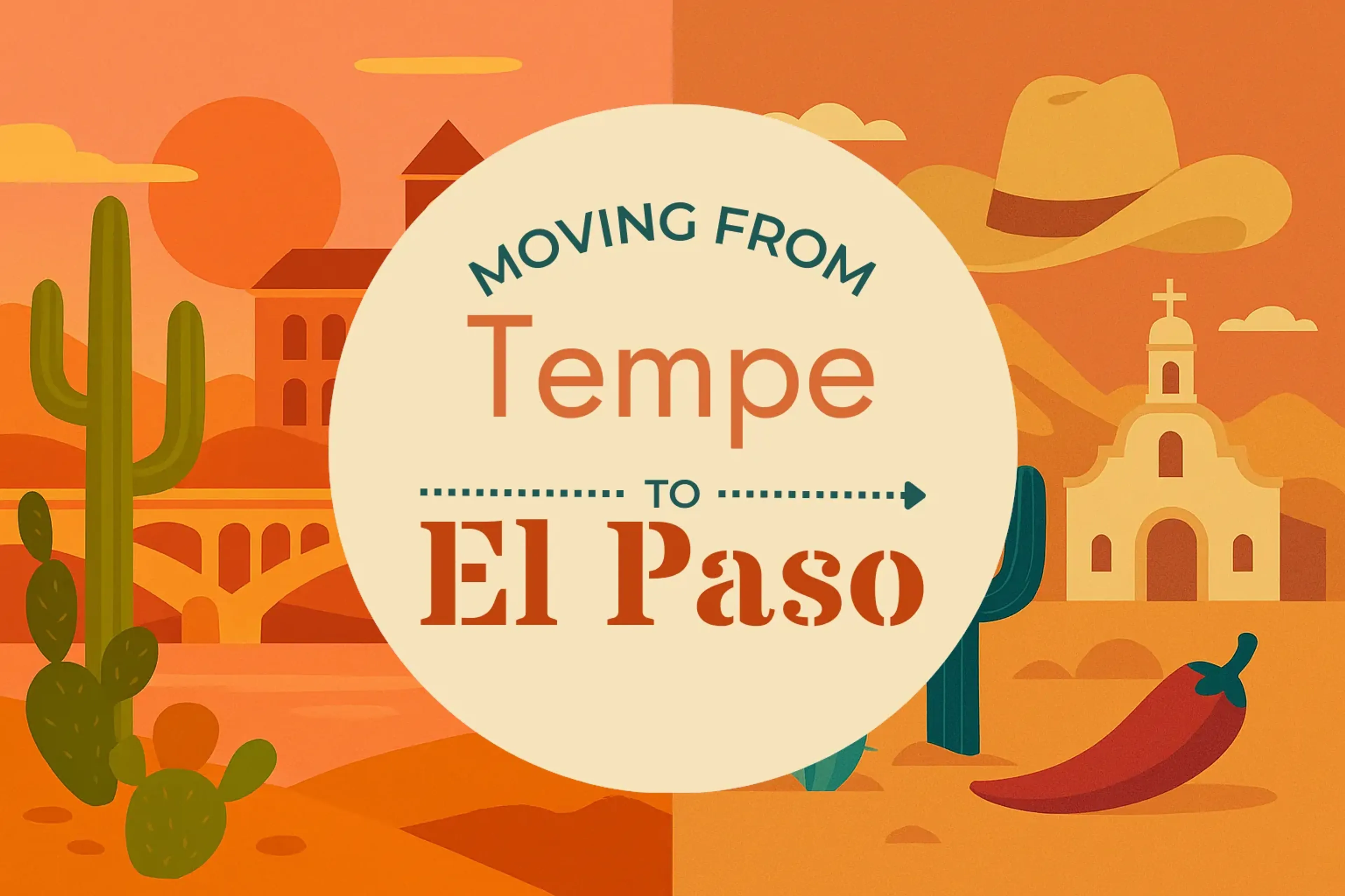 Side-by-side comparison of Tempe to El Paso moving companies