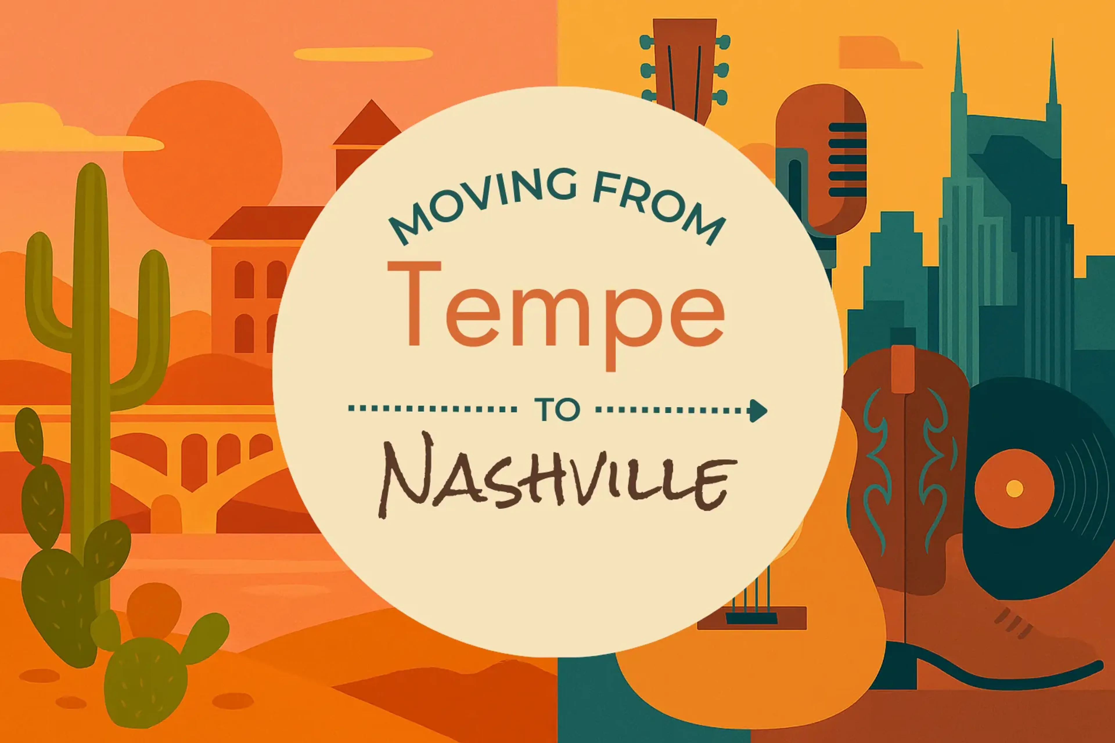 Side-by-side comparison of Tempe to Nashville moving companies