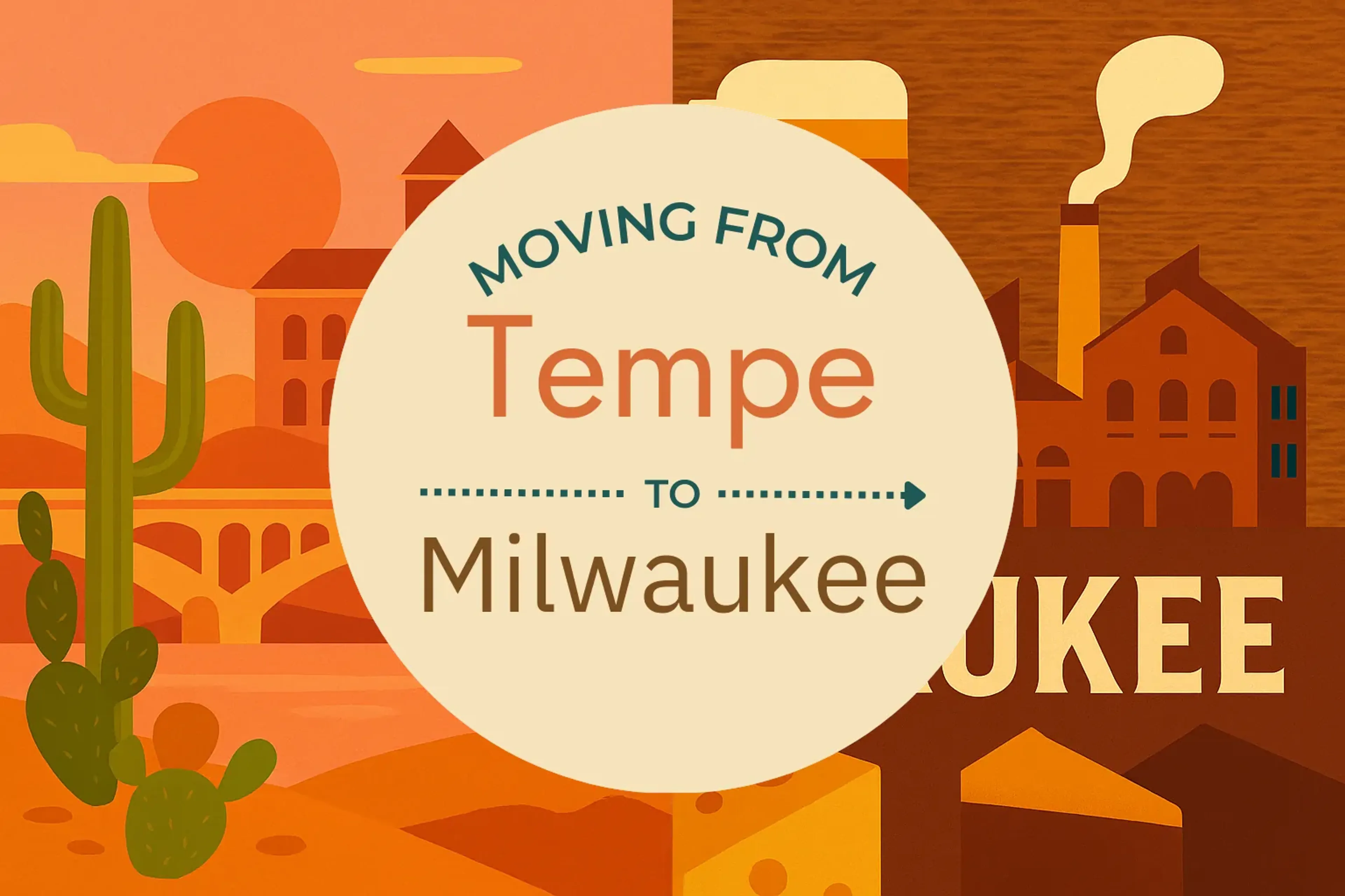 Side-by-side comparison of Tempe to Milwaukee moving companies