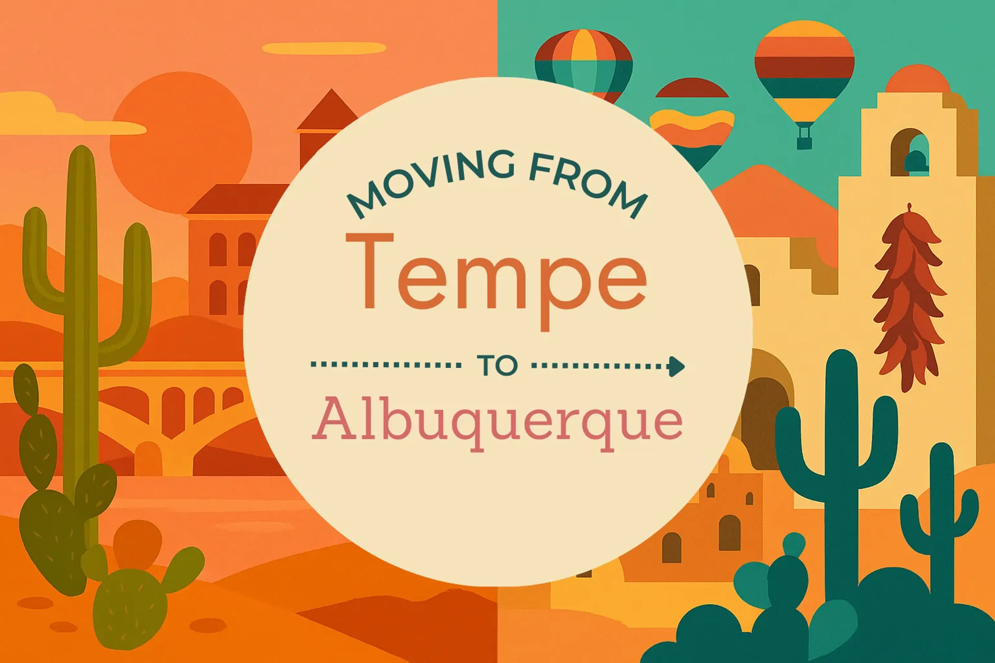 Side-by-side comparison of Tempe to Albuquerque moving companies
