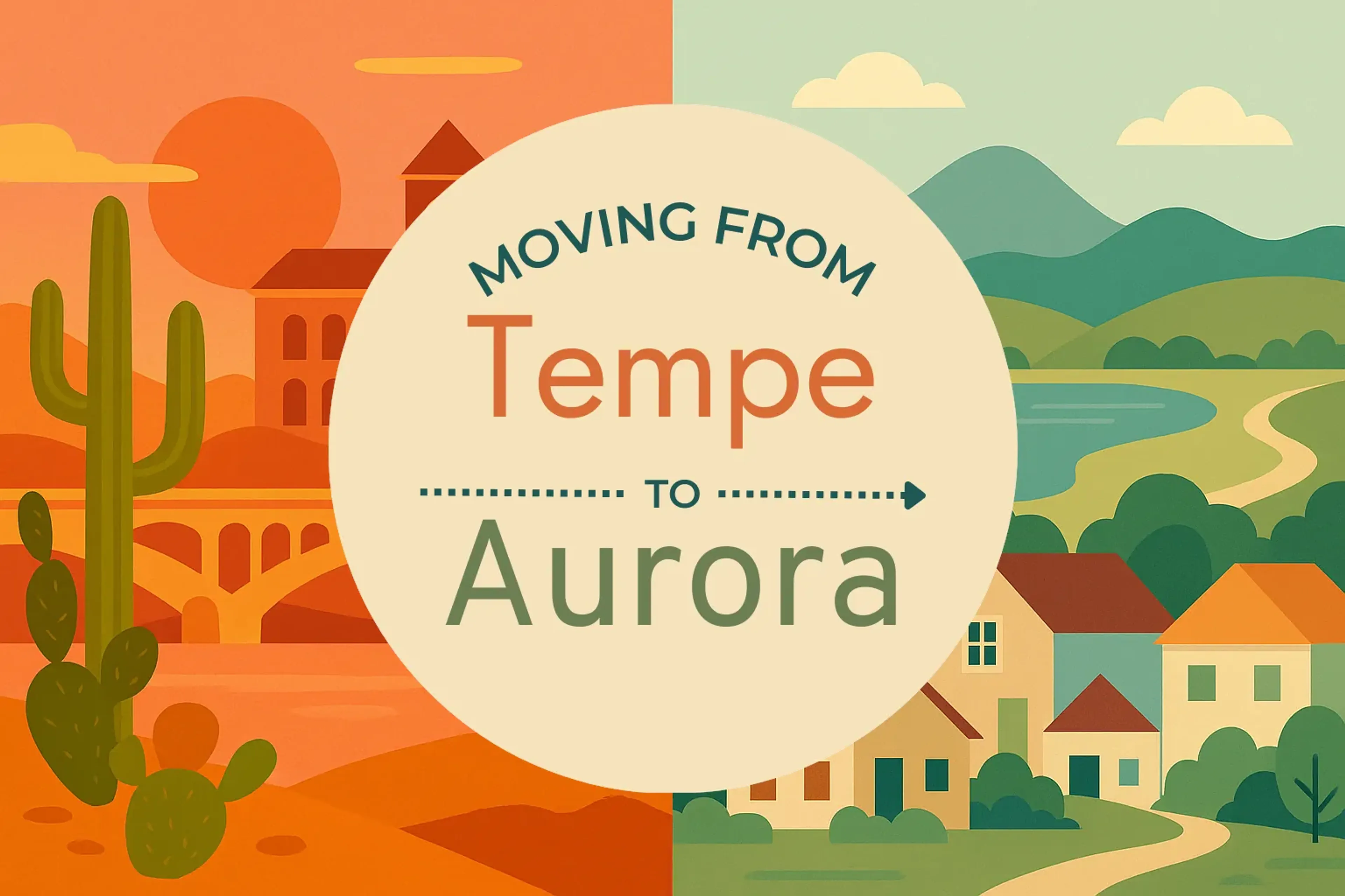 Side-by-side comparison of Tempe to Aurora moving companies
