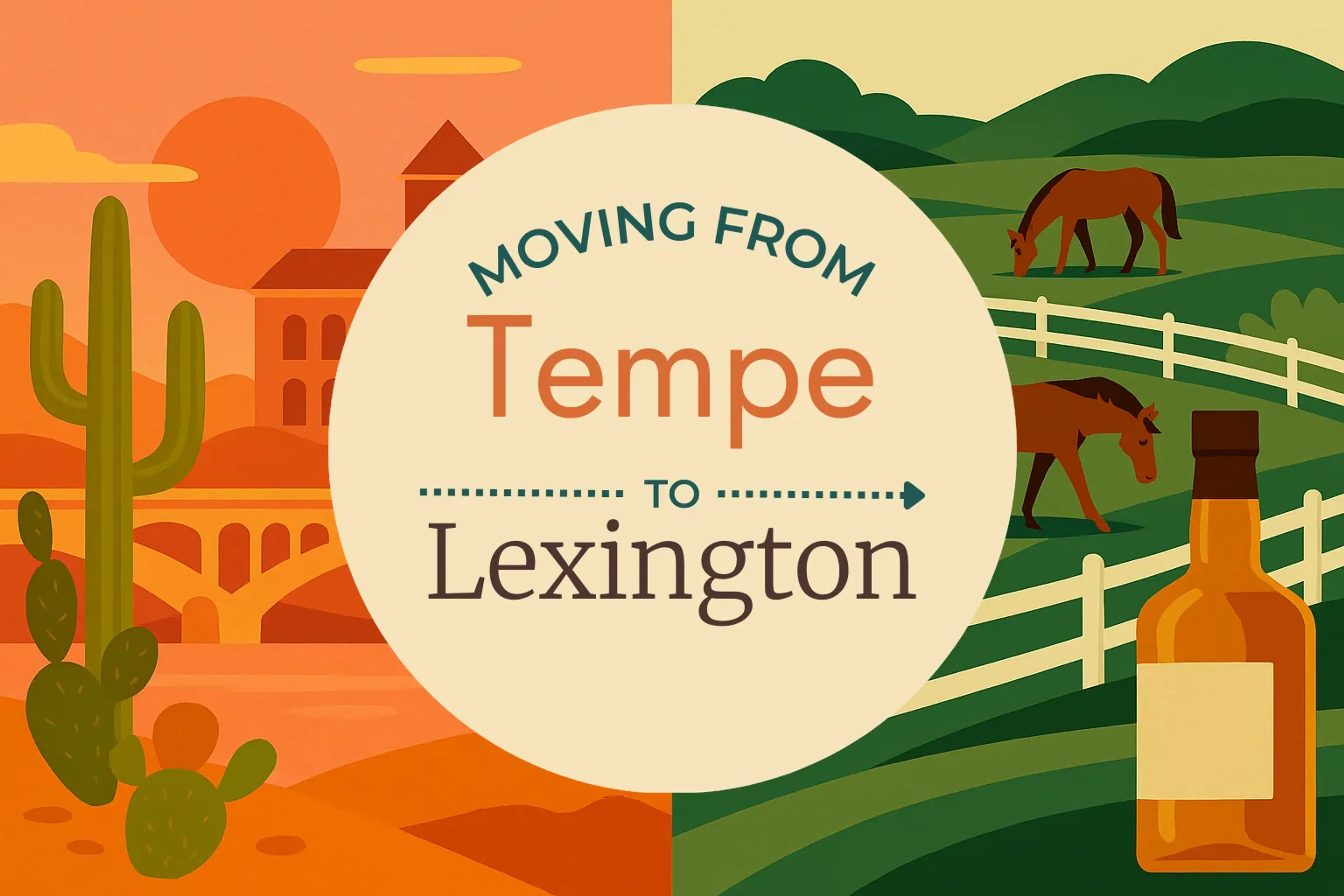 Side-by-side comparison of Tempe to Lexington moving companies