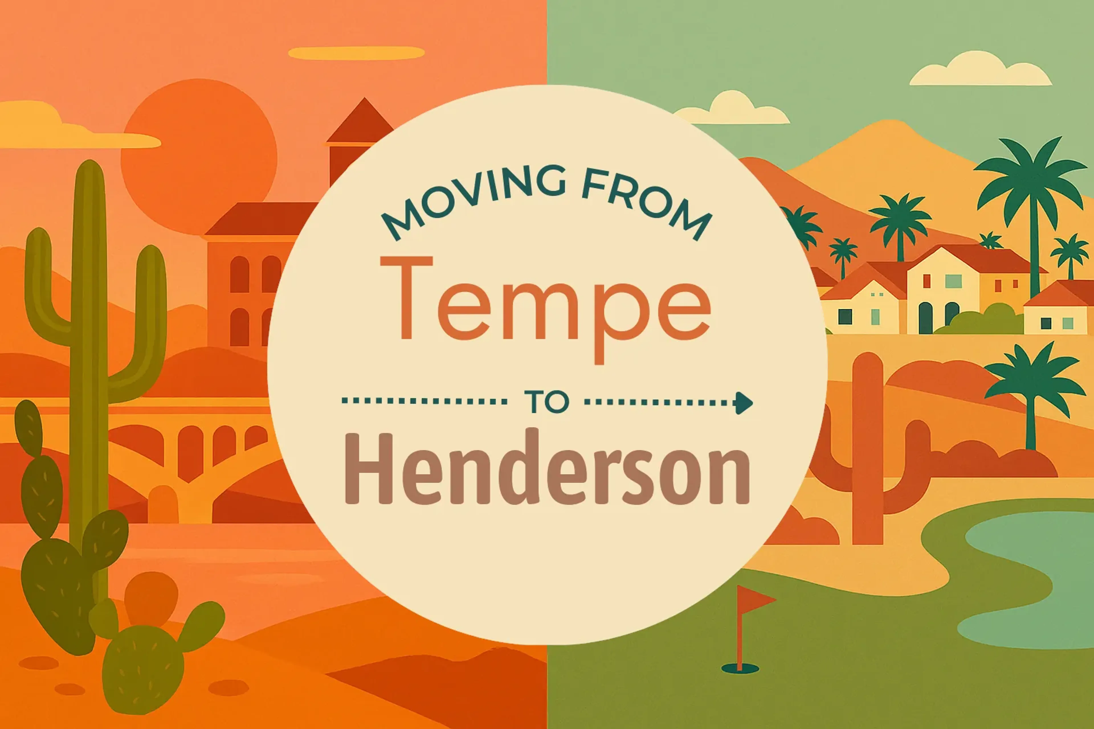 Side-by-side comparison of Tempe to Henderson moving companies