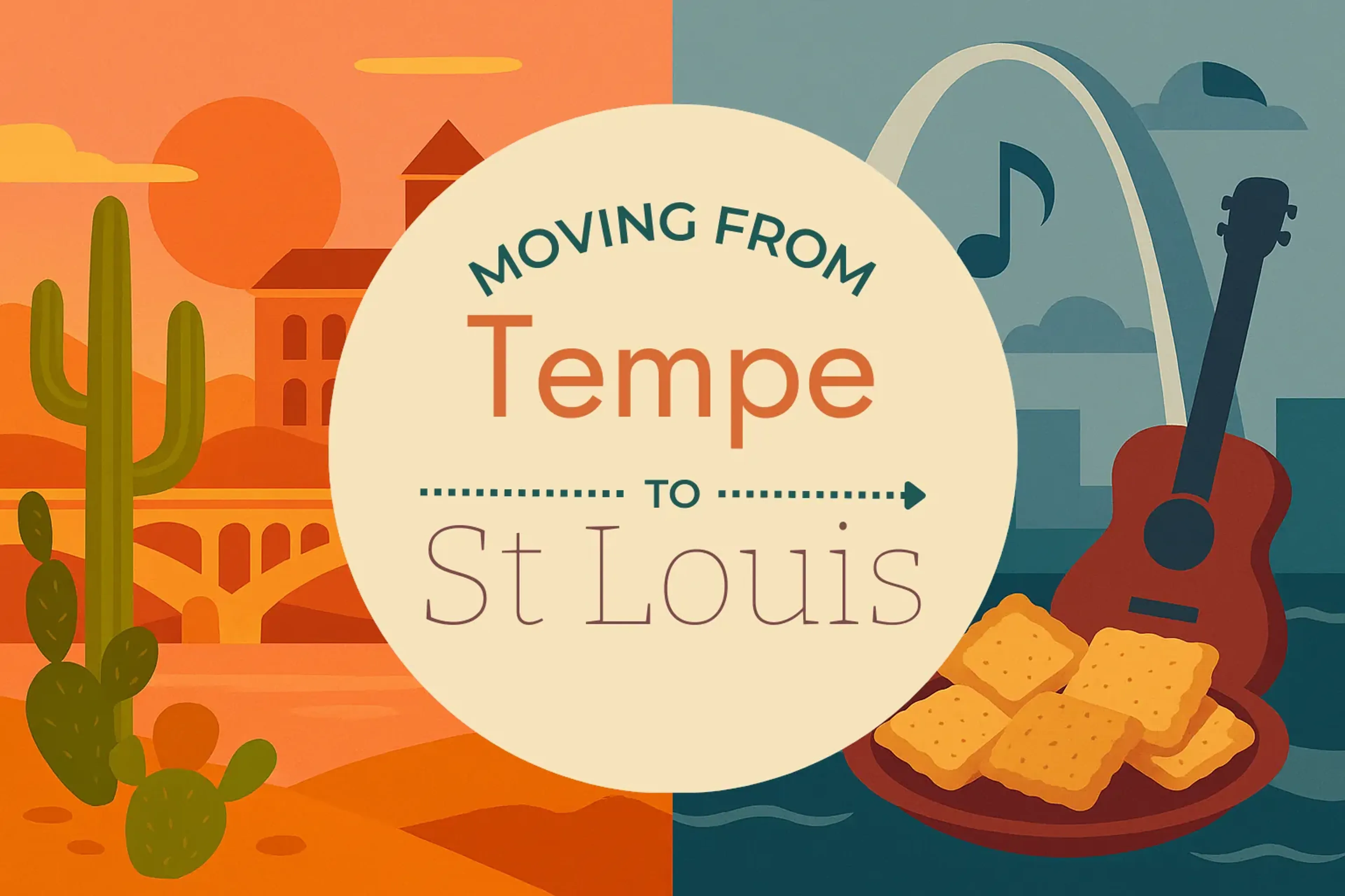 Side-by-side comparison of Tempe to St. Louis moving companies