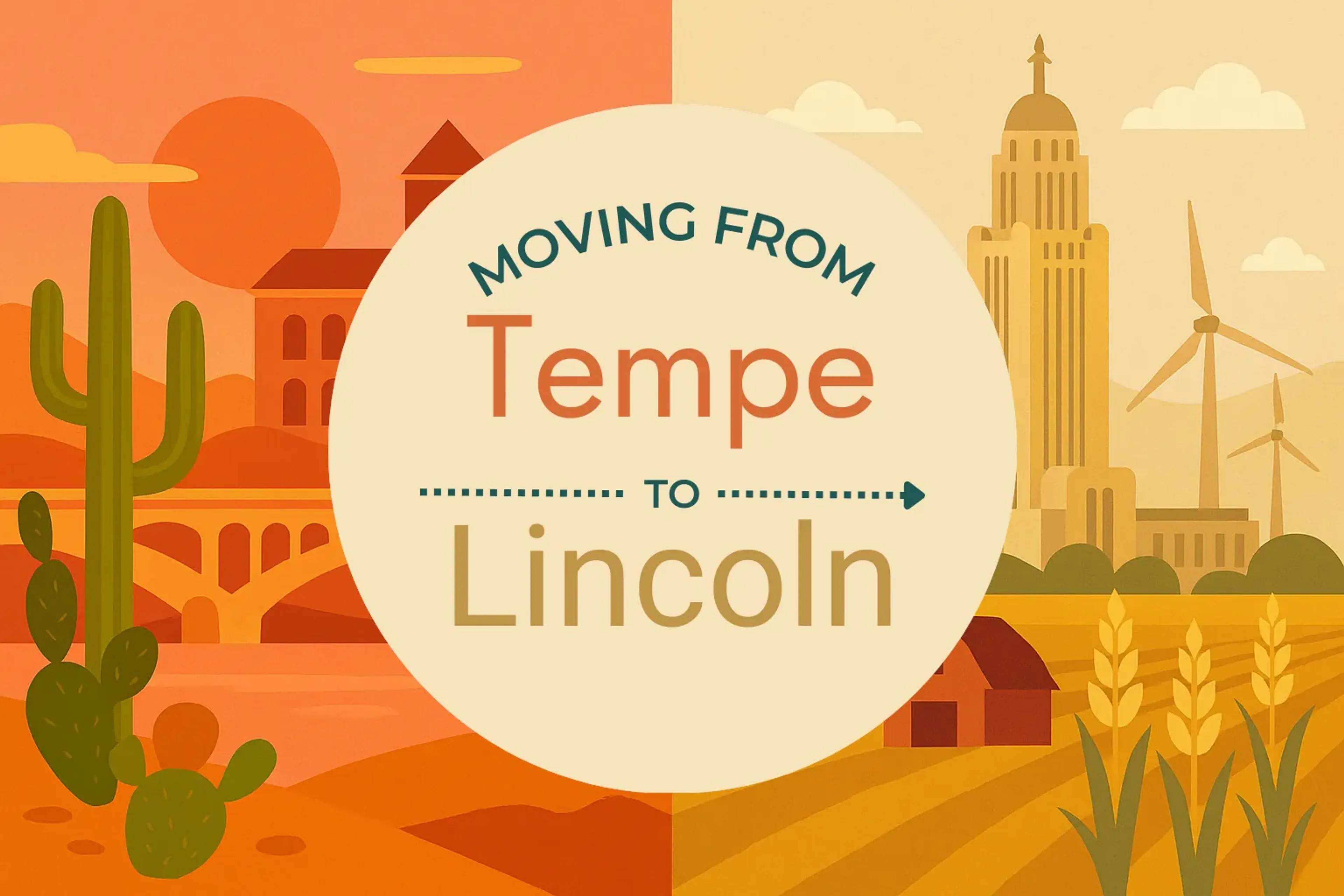Side-by-side comparison of Tempe to Lincoln moving companies