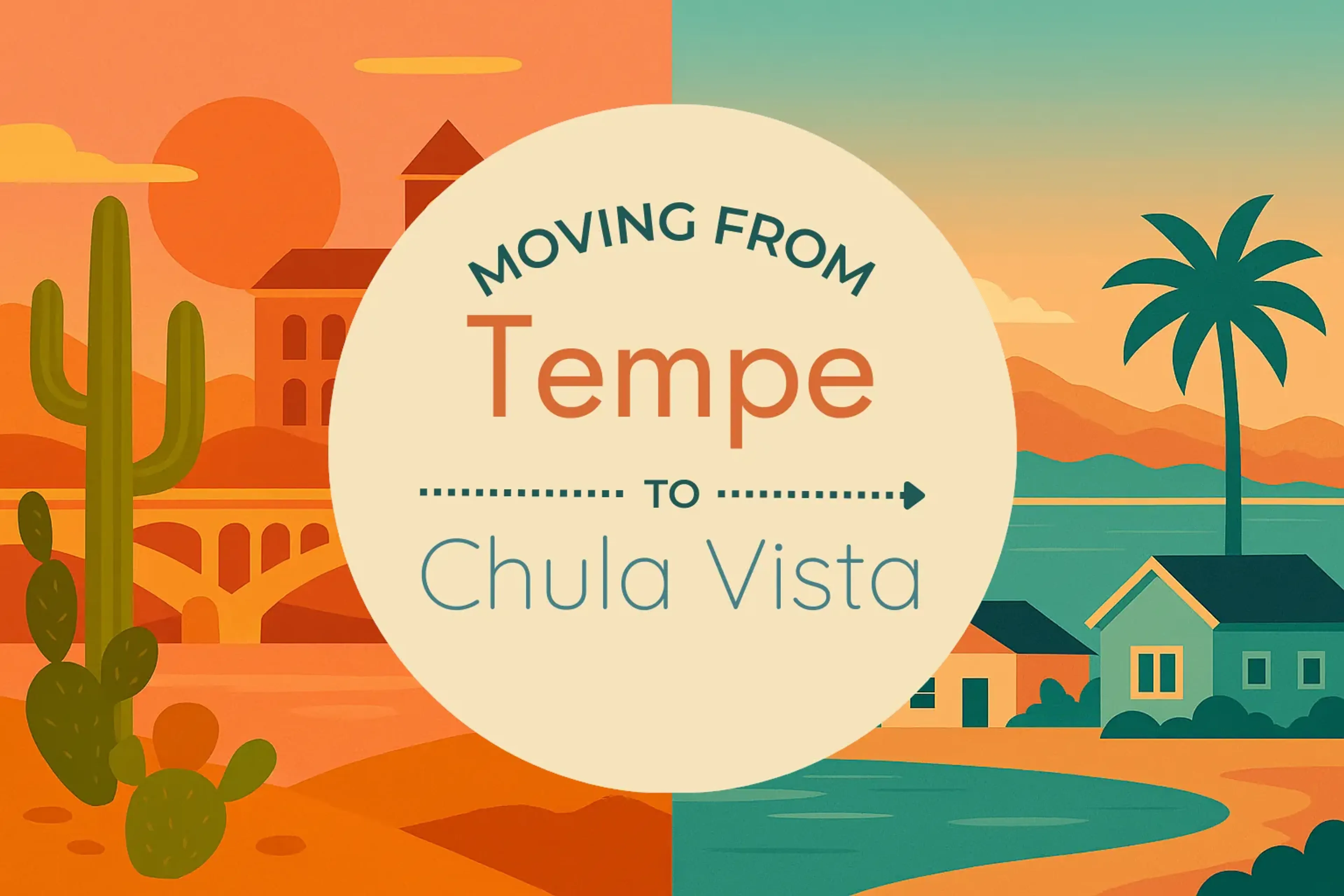 Side-by-side comparison of Tempe to Chula Vista moving companies