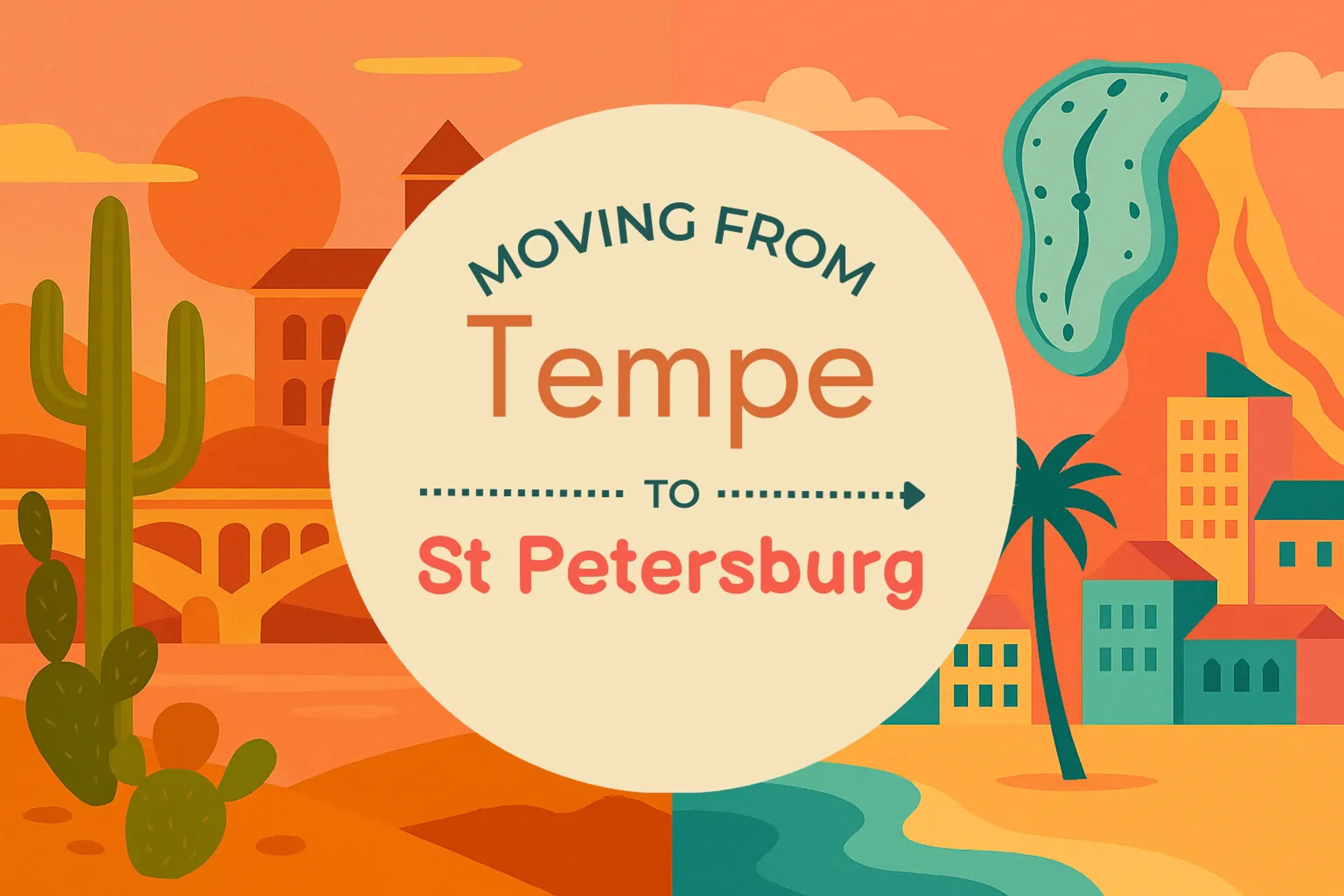 Side-by-side comparison of Tempe to St. Petersburg moving companies