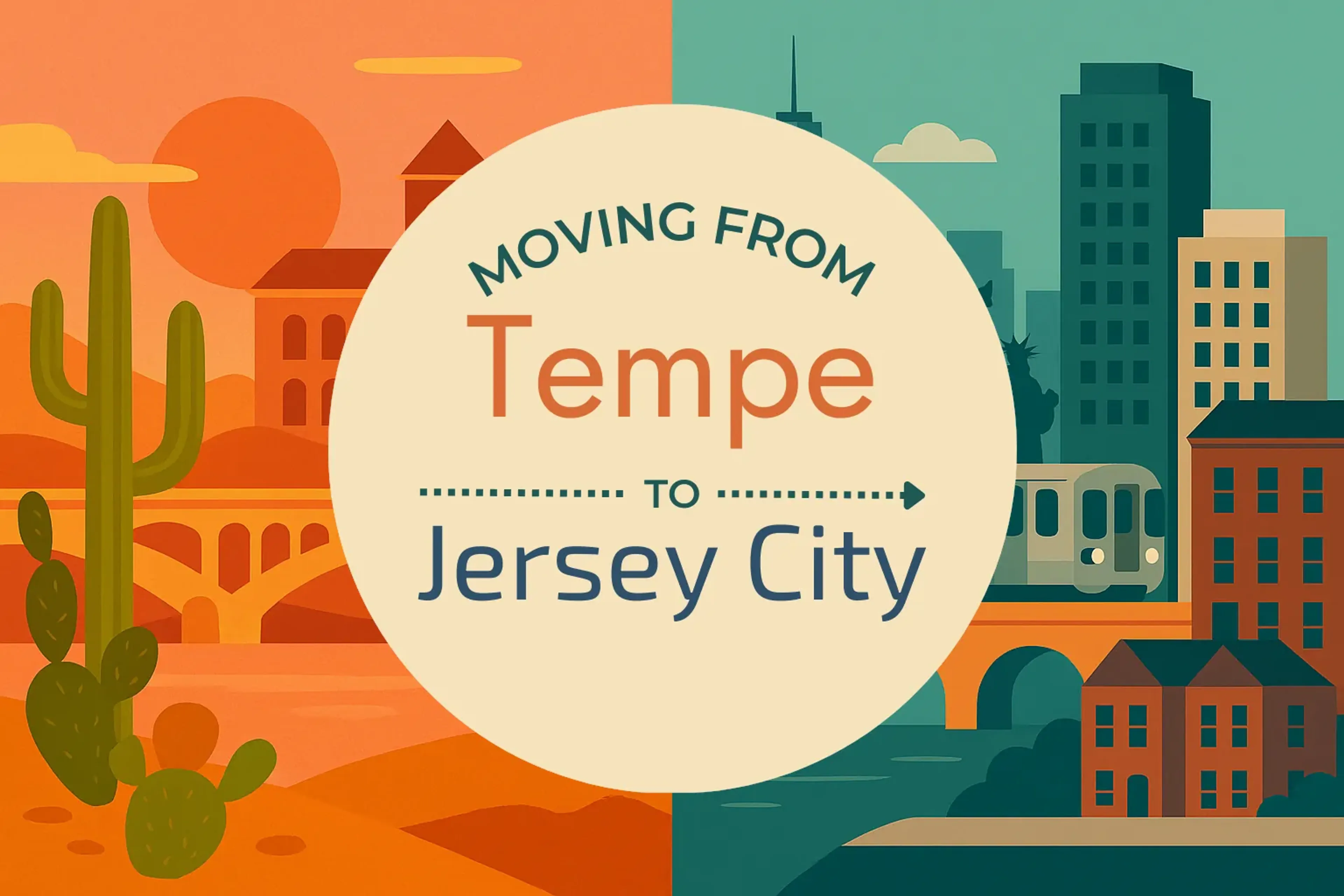 Side-by-side comparison of Tempe to Jersey City moving companies