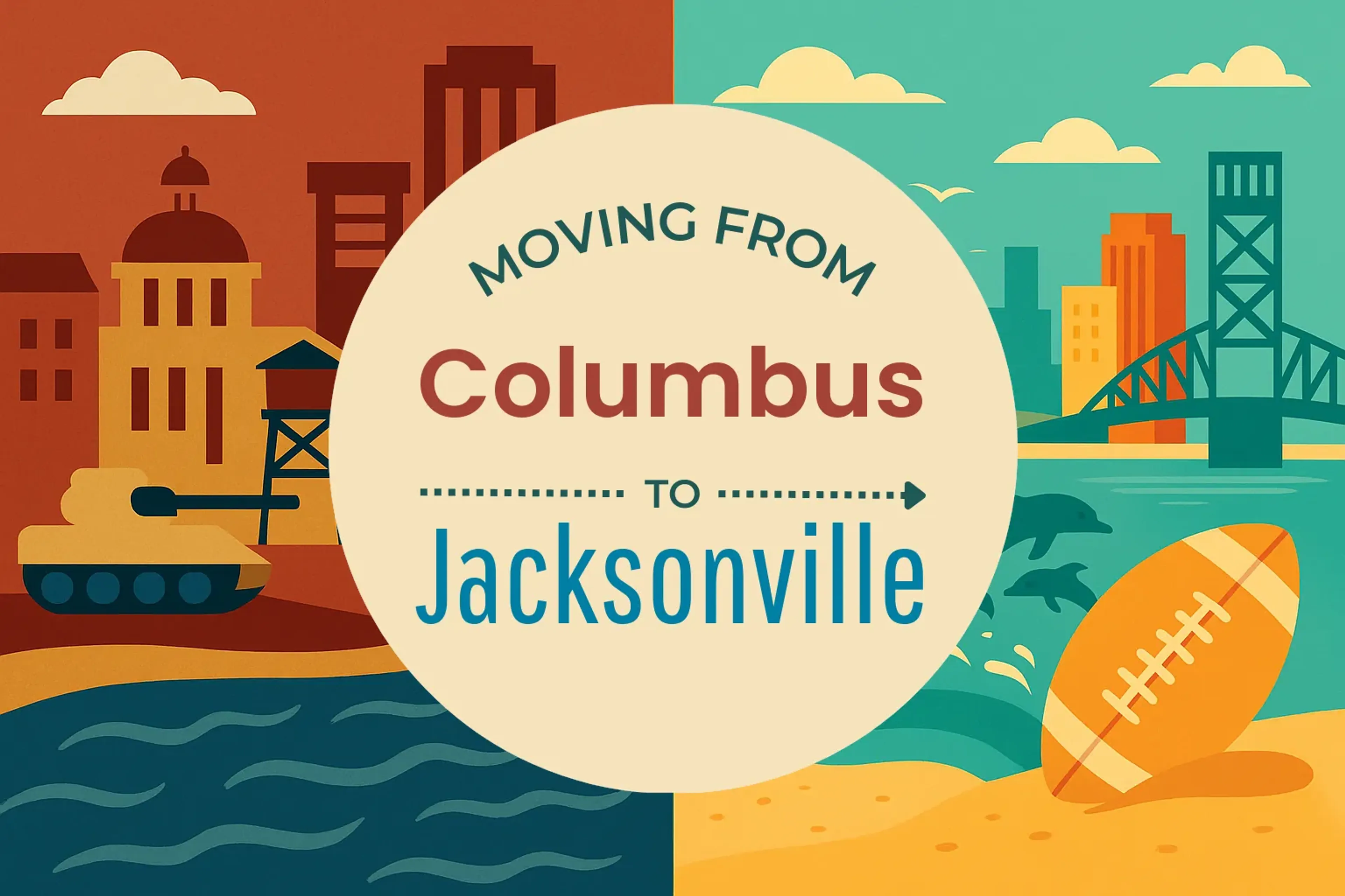 Side-by-side comparison of Columbus to Jacksonville moving companies
