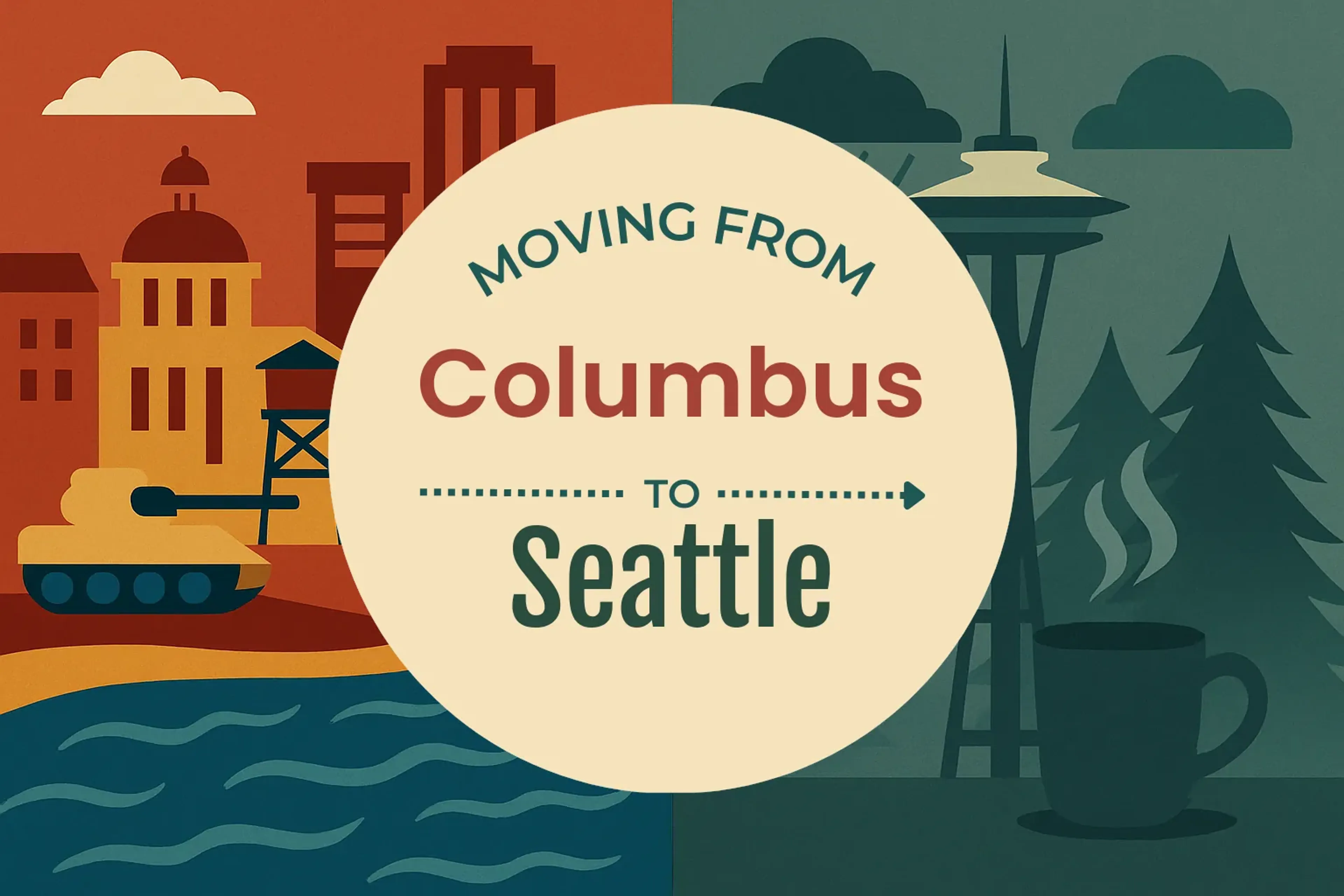 Side-by-side comparison of Columbus to Seattle moving companies
