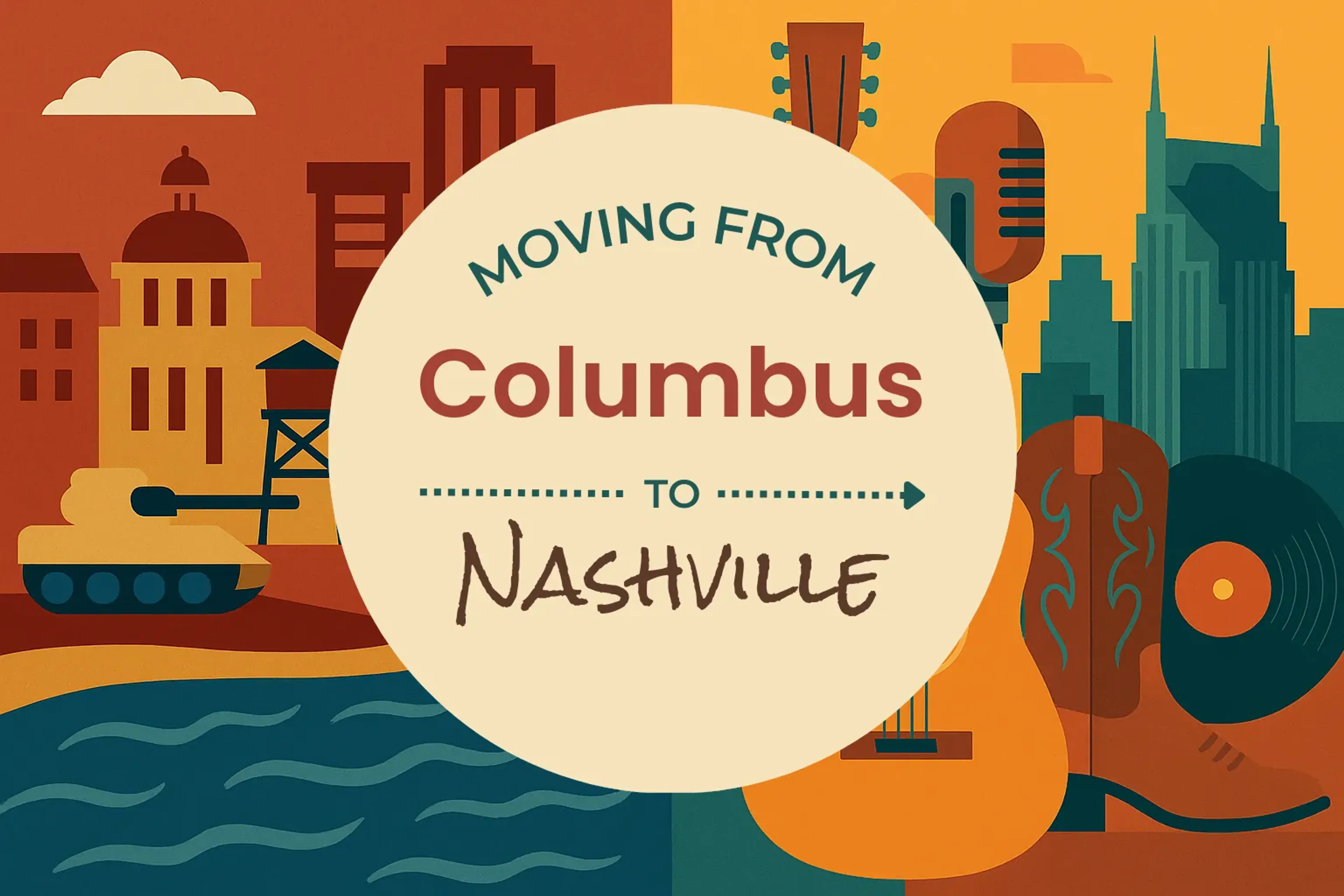 Side-by-side comparison of Columbus to Nashville moving companies