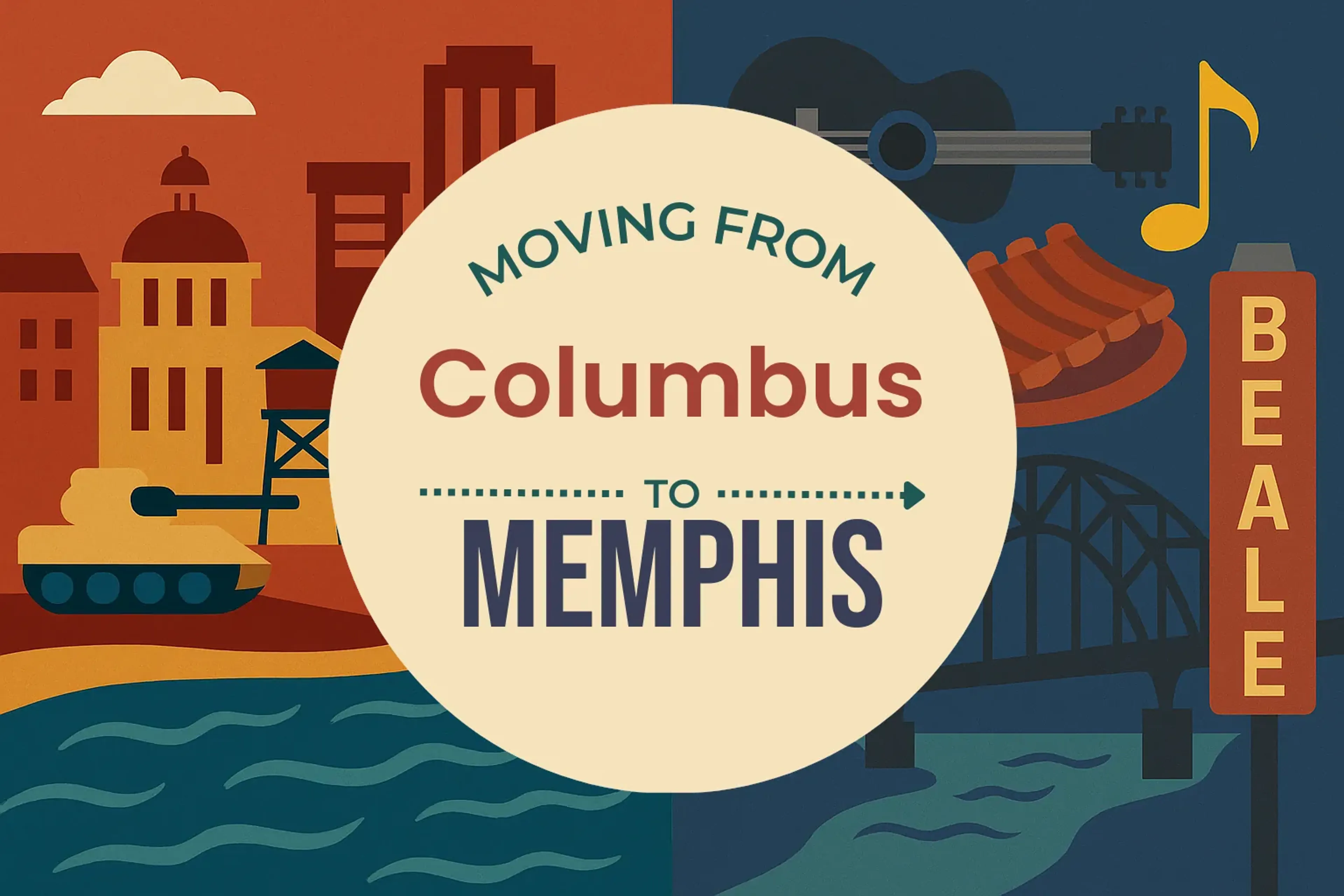 Side-by-side comparison of Columbus to Memphis moving companies