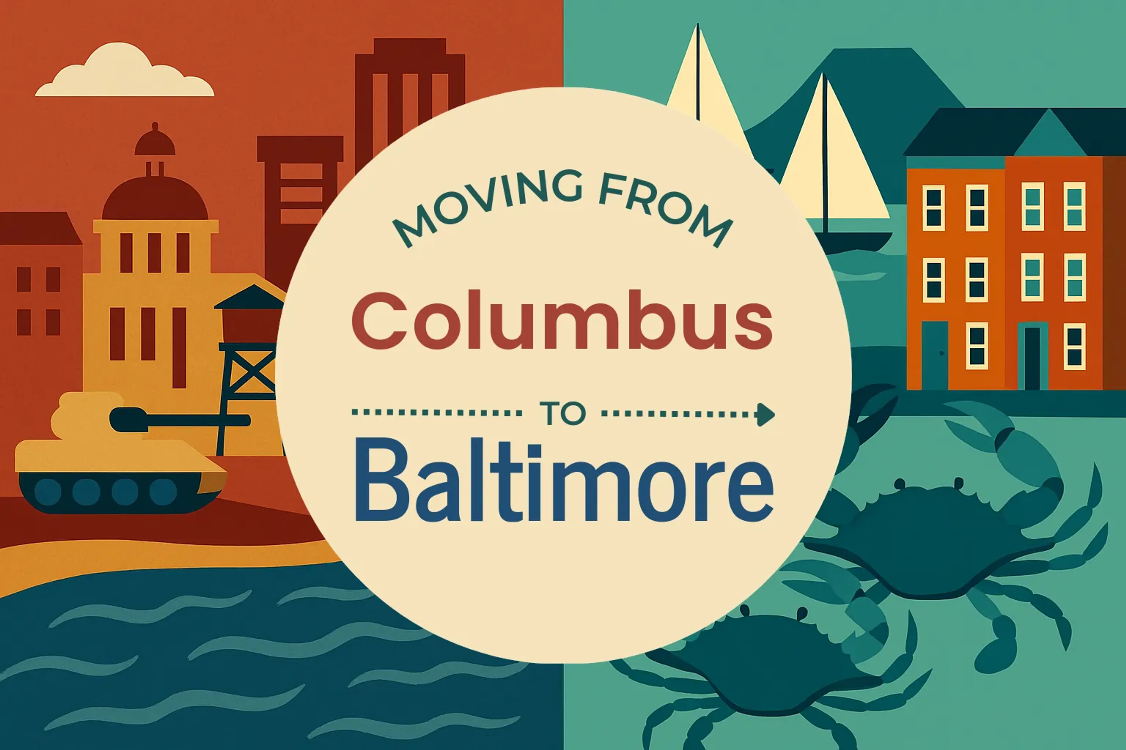 Side-by-side comparison of Columbus to Baltimore moving companies