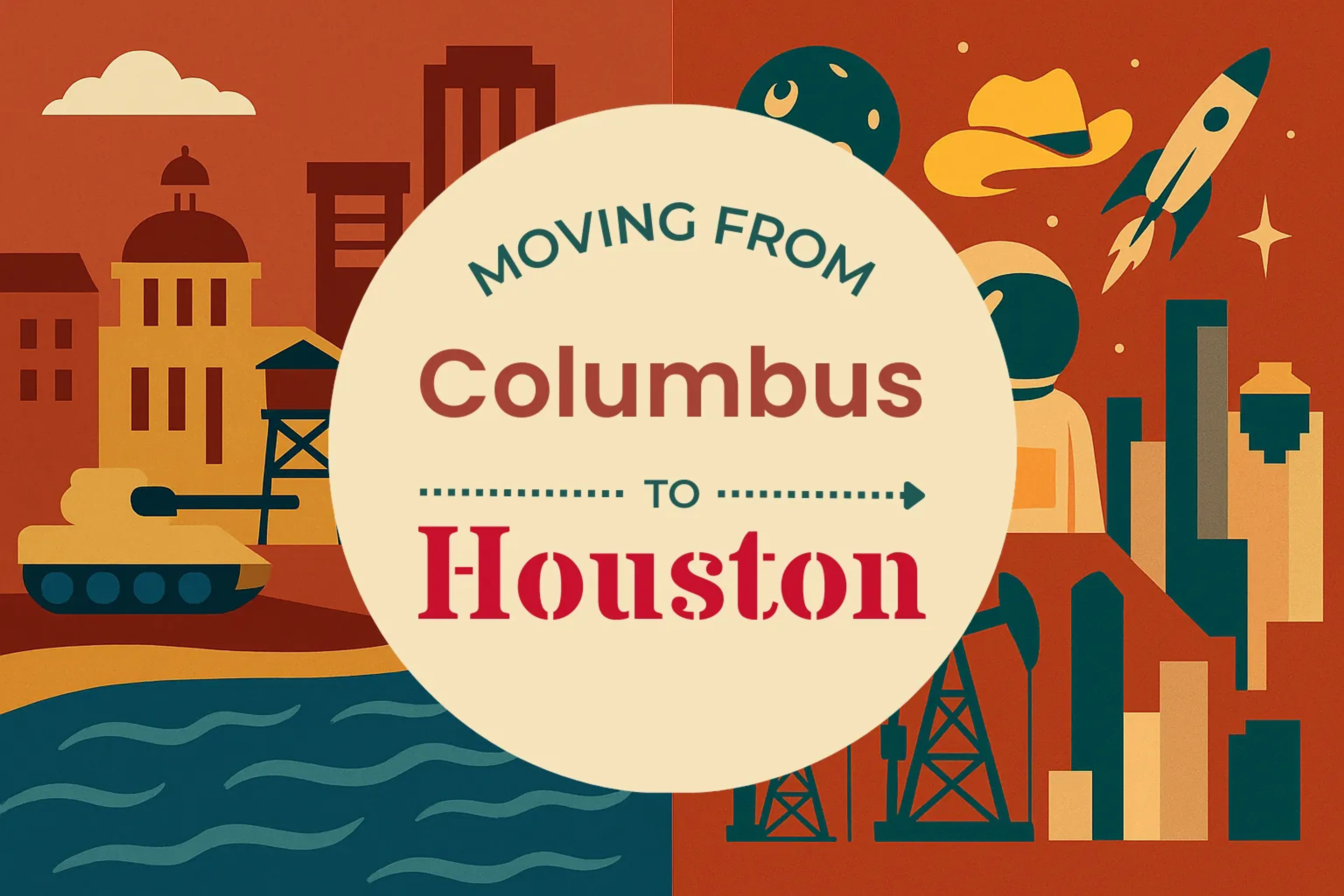Side-by-side comparison of Columbus to Houston moving companies