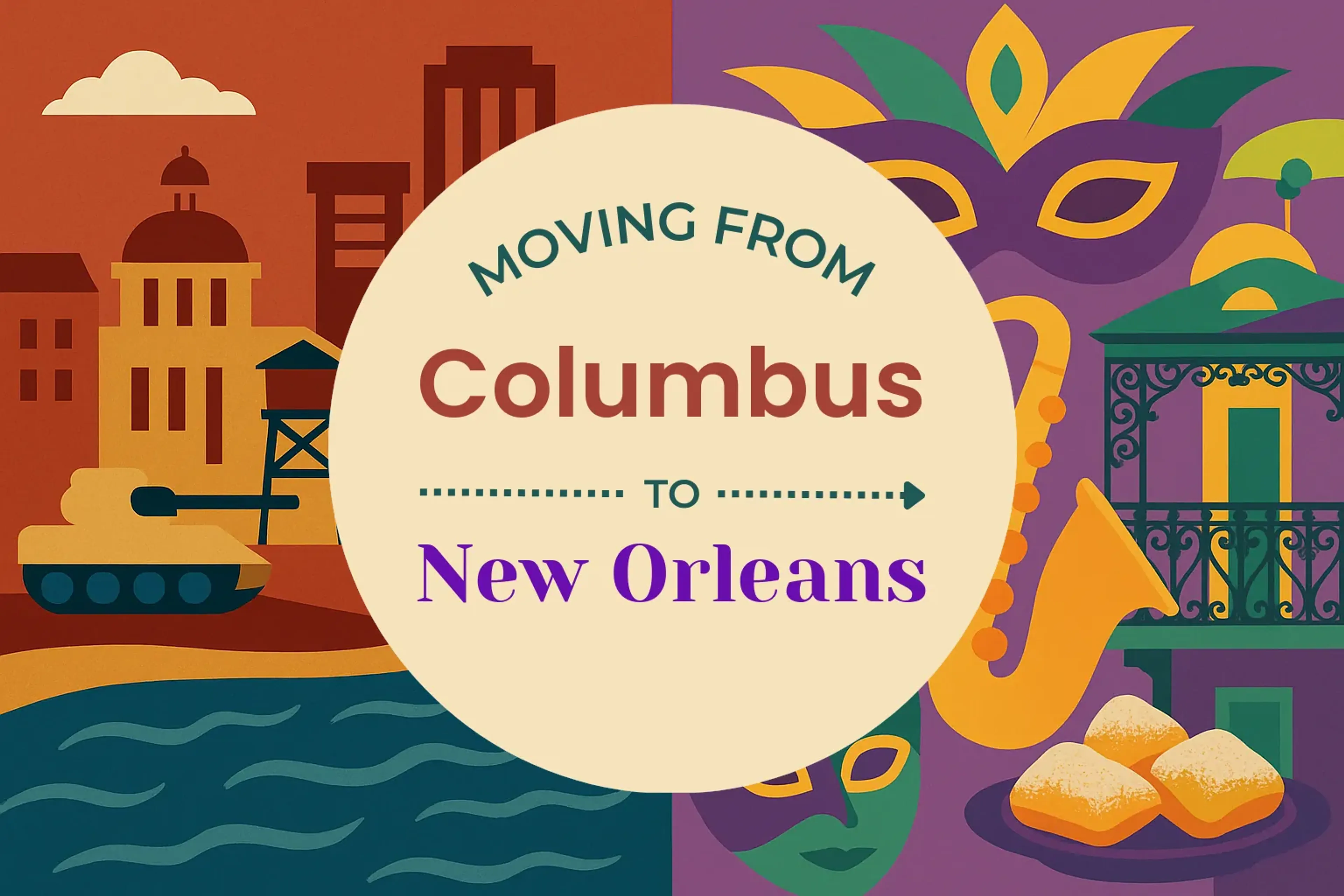 Side-by-side comparison of Columbus to New Orleans moving companies