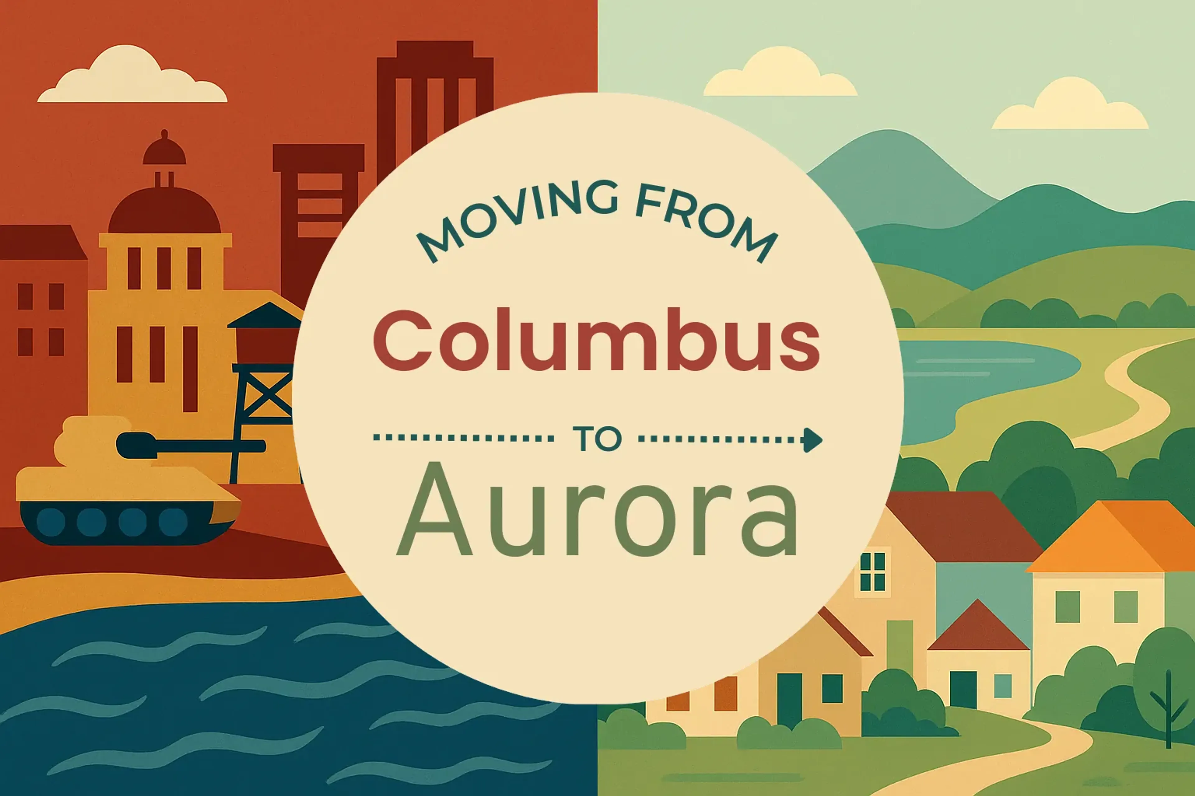 Side-by-side comparison of Columbus to Aurora moving companies