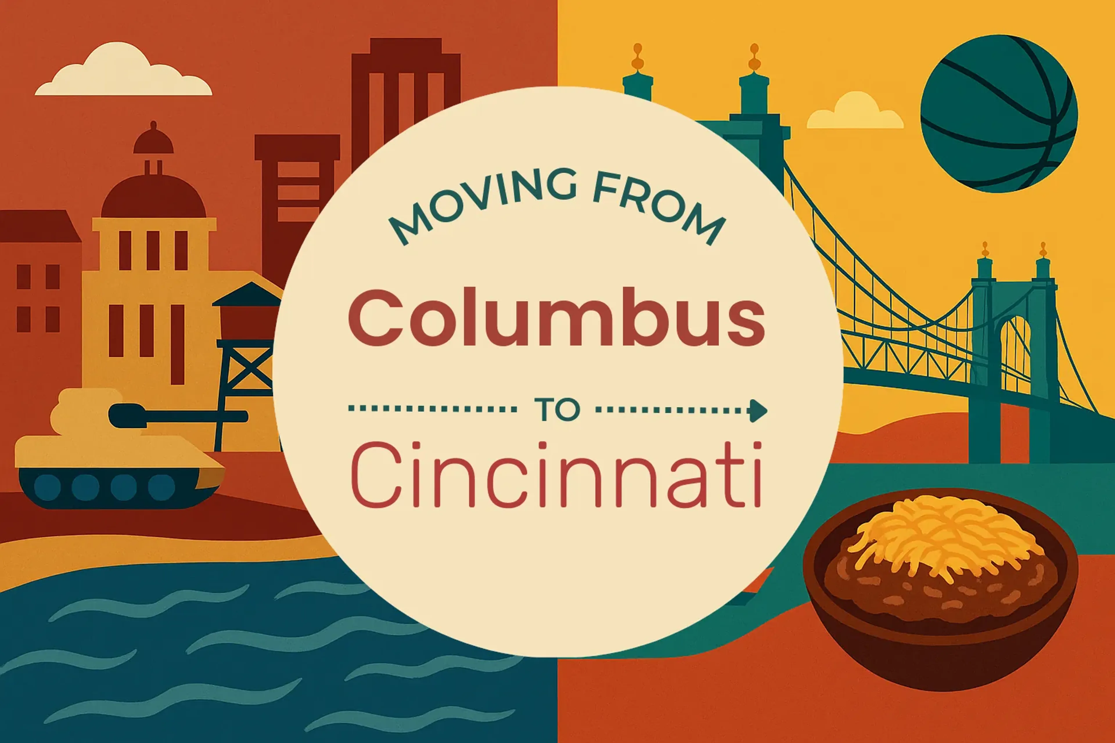 Side-by-side comparison of Columbus to Cincinnati moving companies