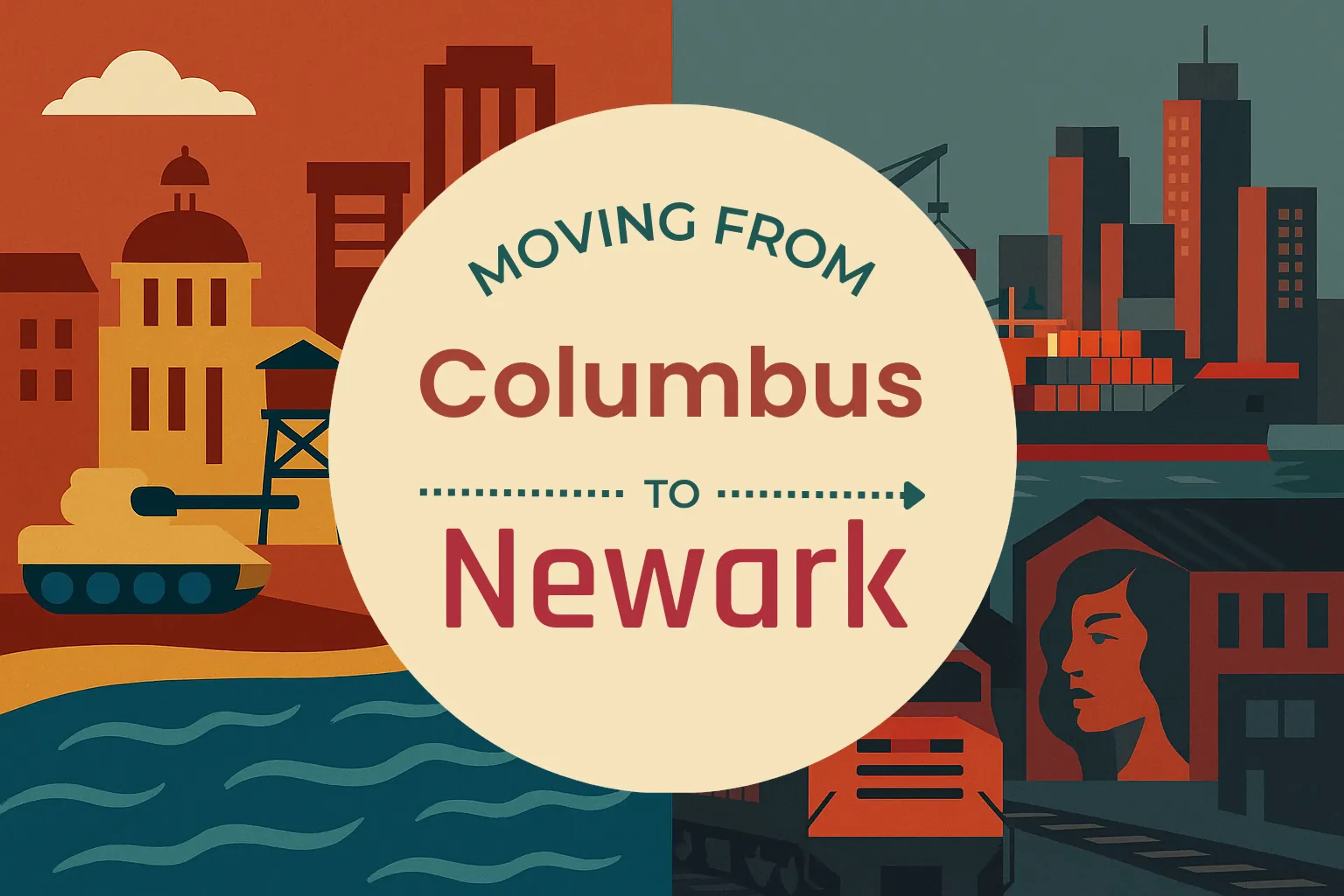 Side-by-side comparison of Columbus to Newark moving companies