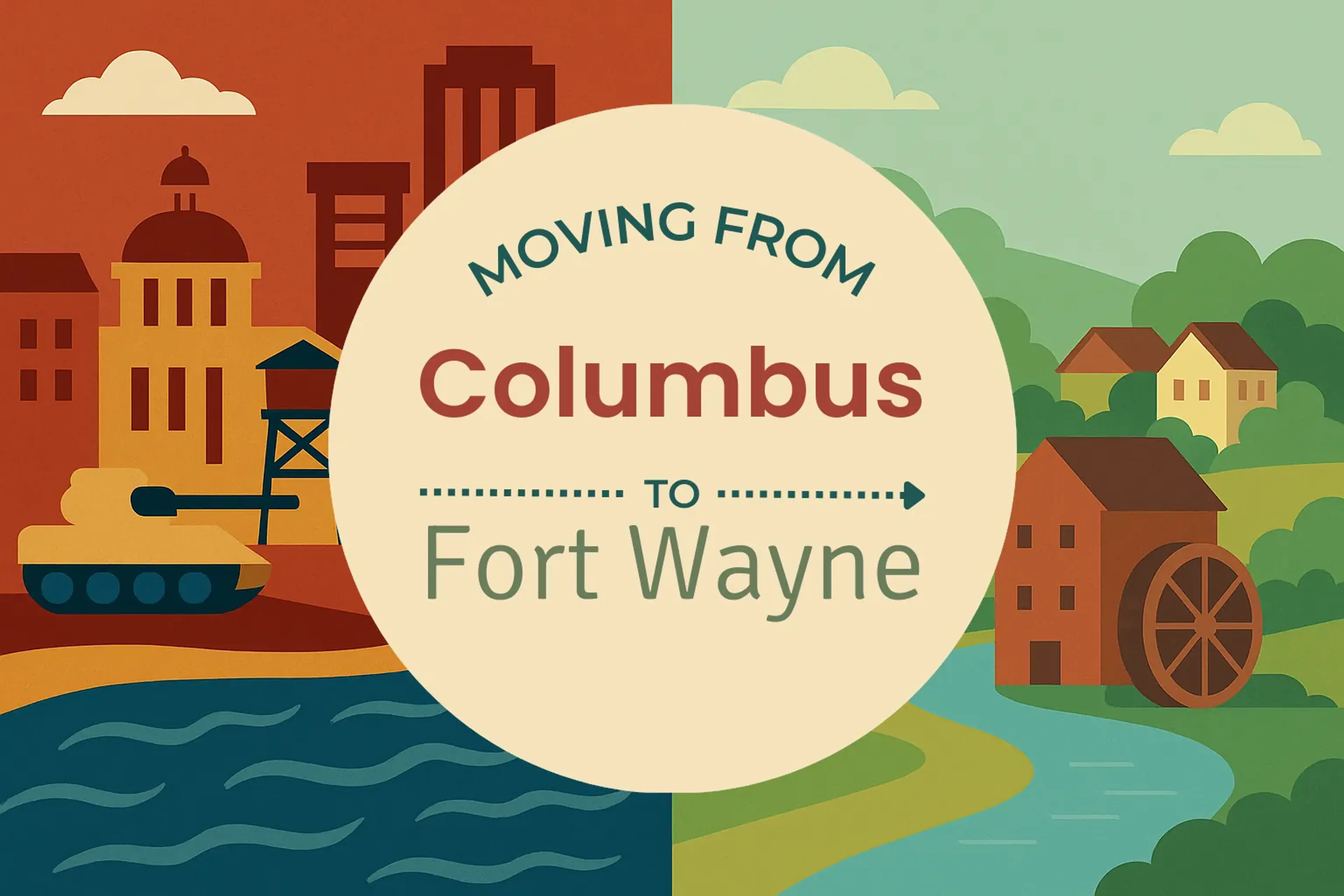 Side-by-side comparison of Columbus to Fort Wayne moving companies