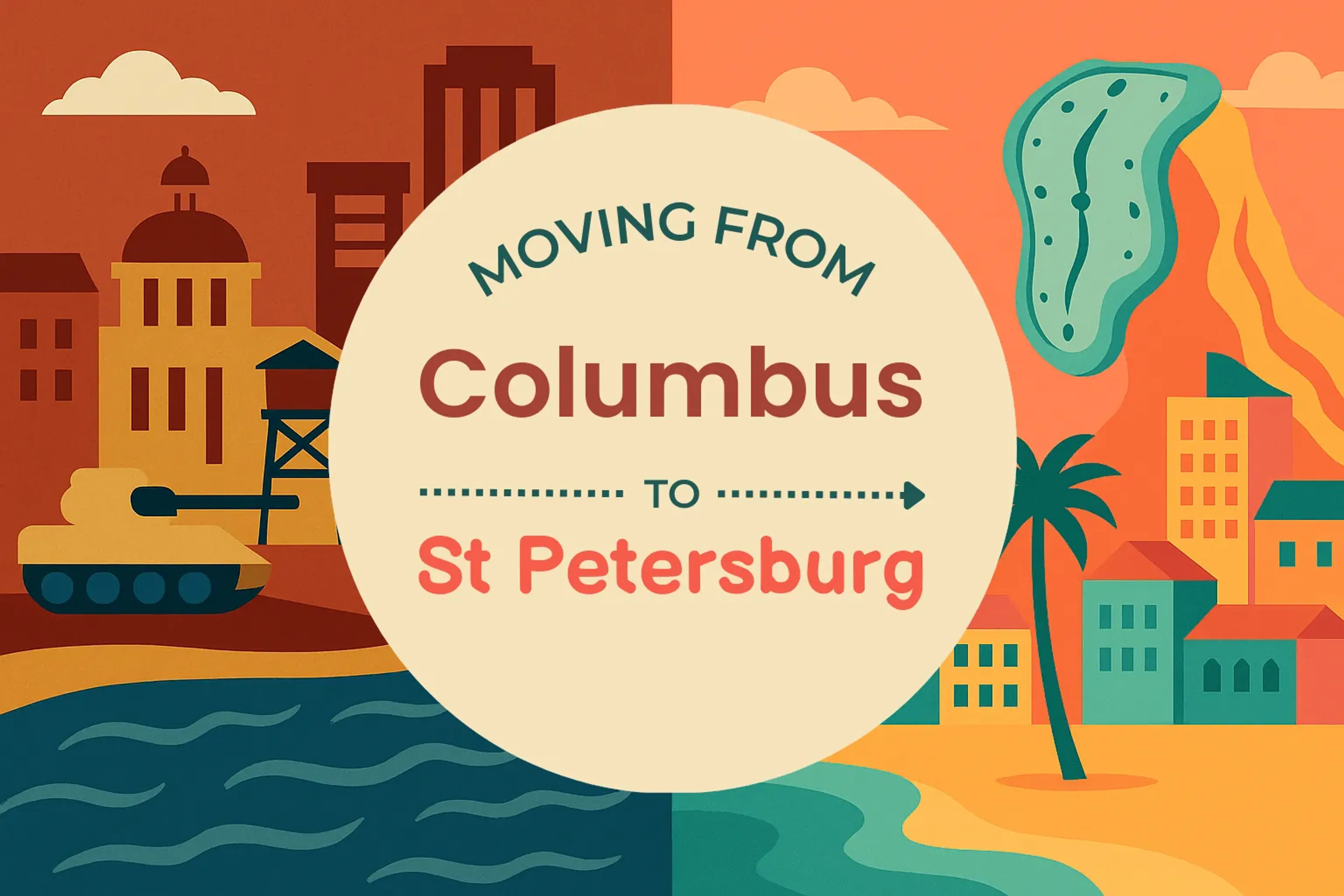 Side-by-side comparison of Columbus to St. Petersburg moving companies
