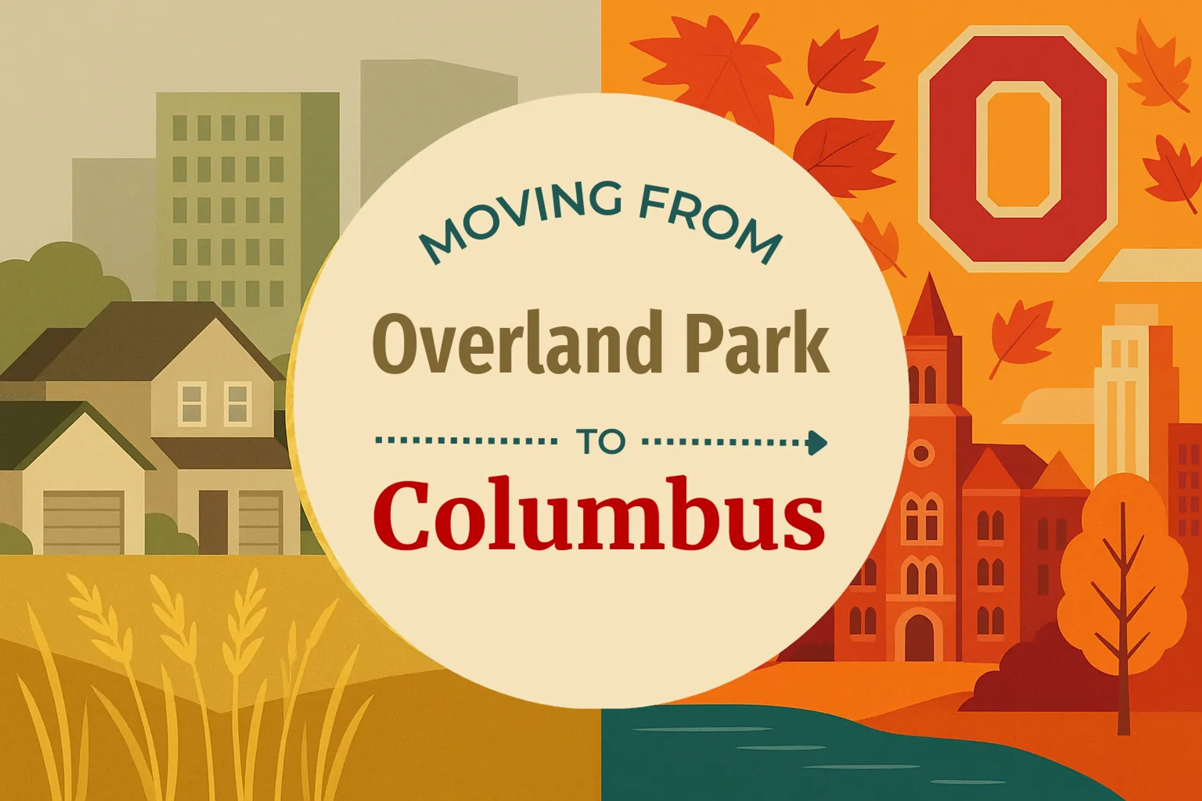 Side-by-side comparison of Overland Park to Columbus moving companies