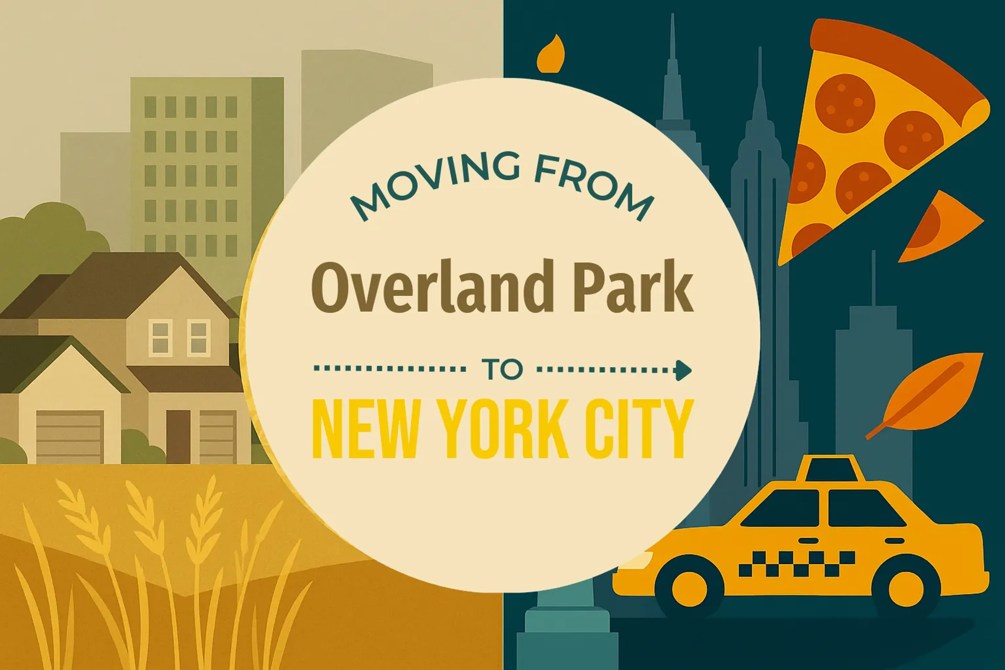 Side-by-side comparison of Overland Park to New York City moving companies