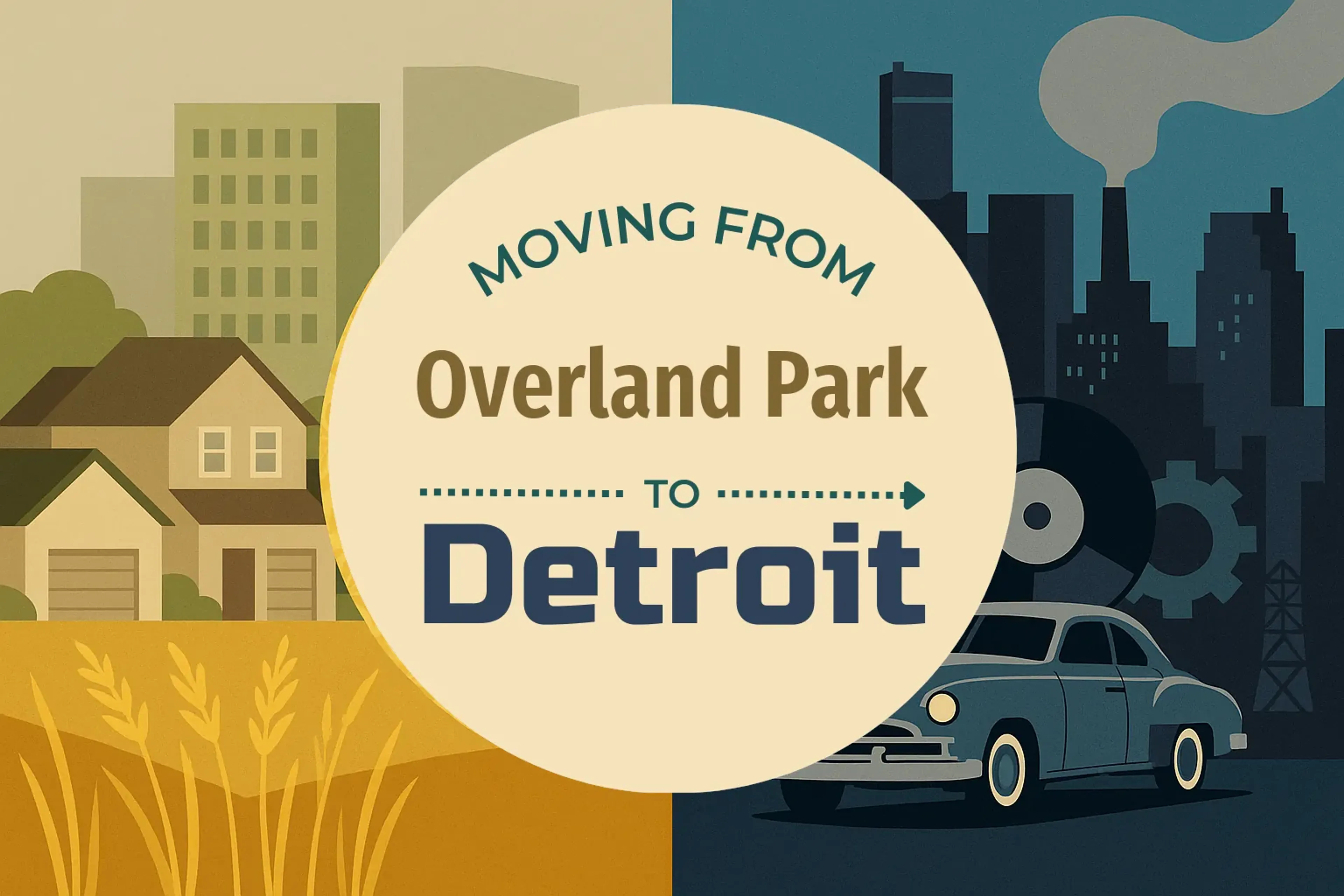 Side-by-side comparison of Overland Park to Detroit moving companies