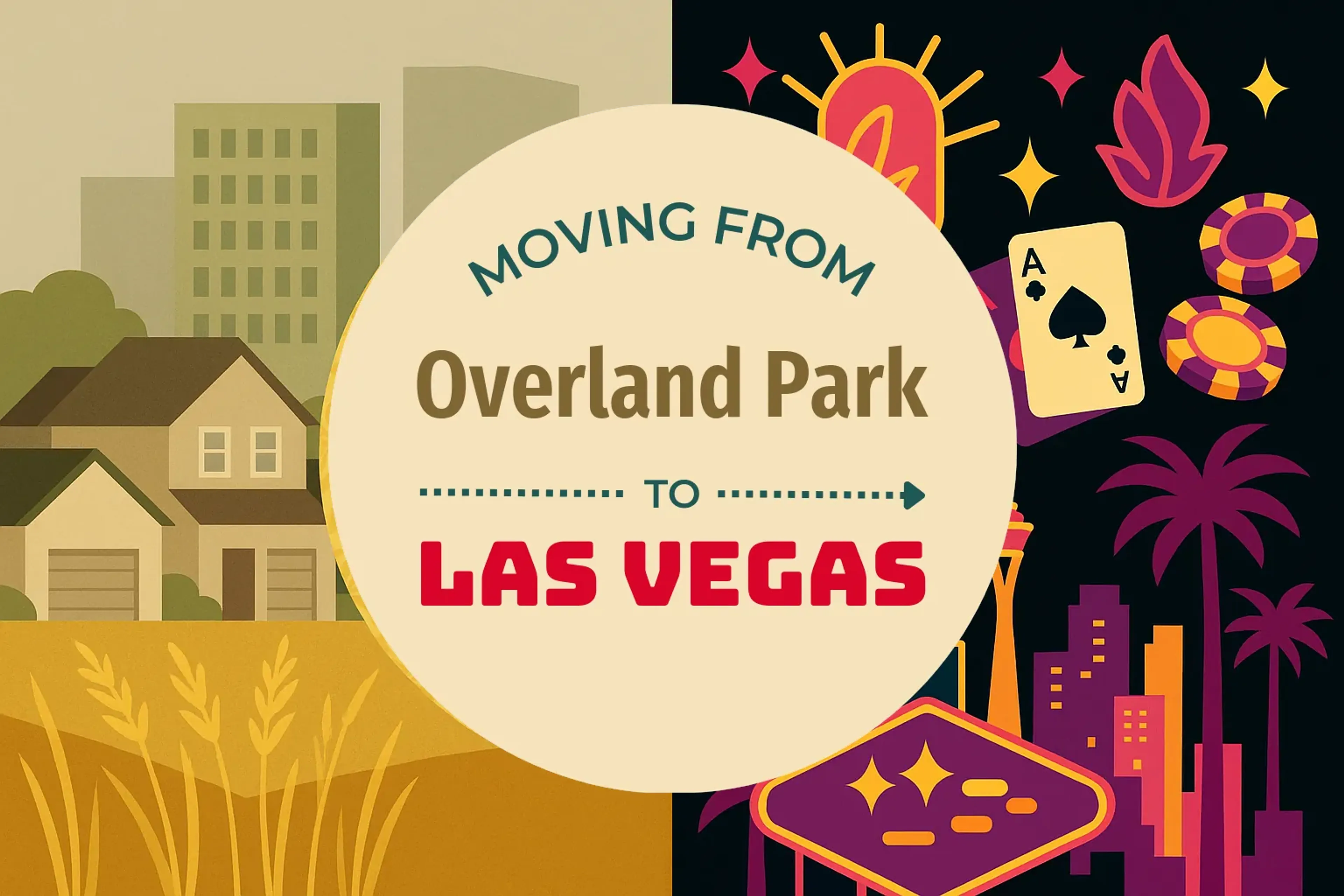 Side-by-side comparison of Overland Park to Las Vegas moving companies