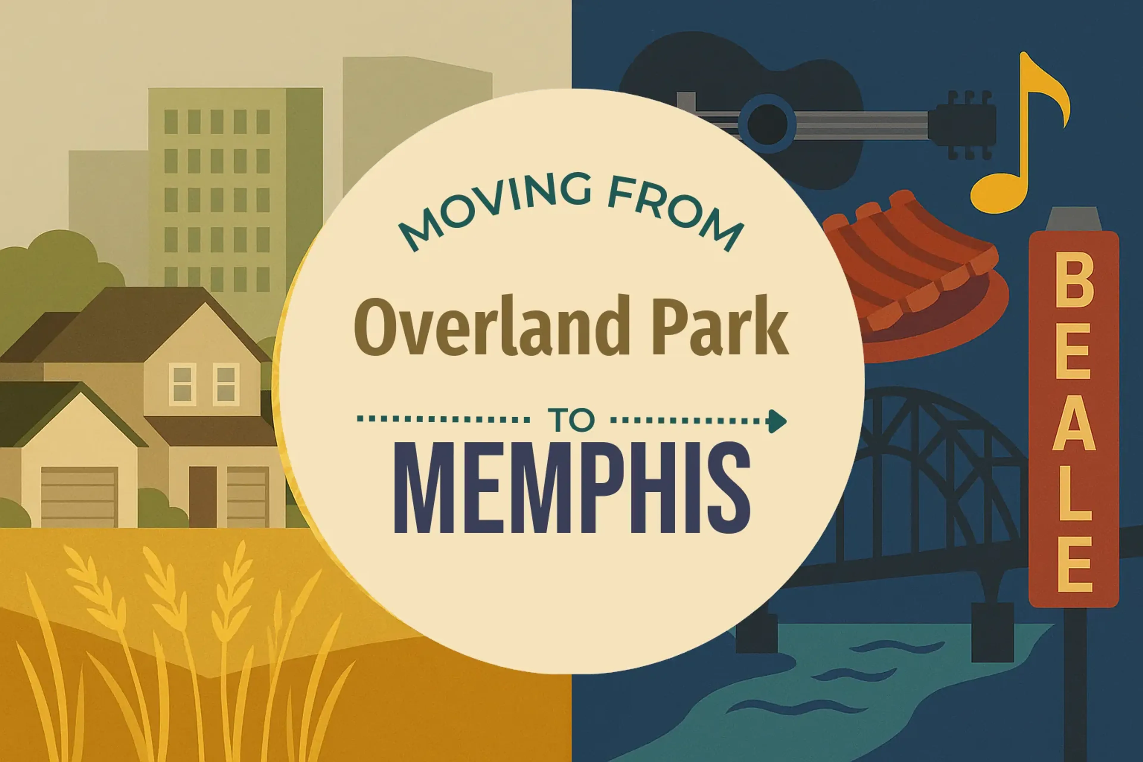 Side-by-side comparison of Overland Park to Memphis moving companies