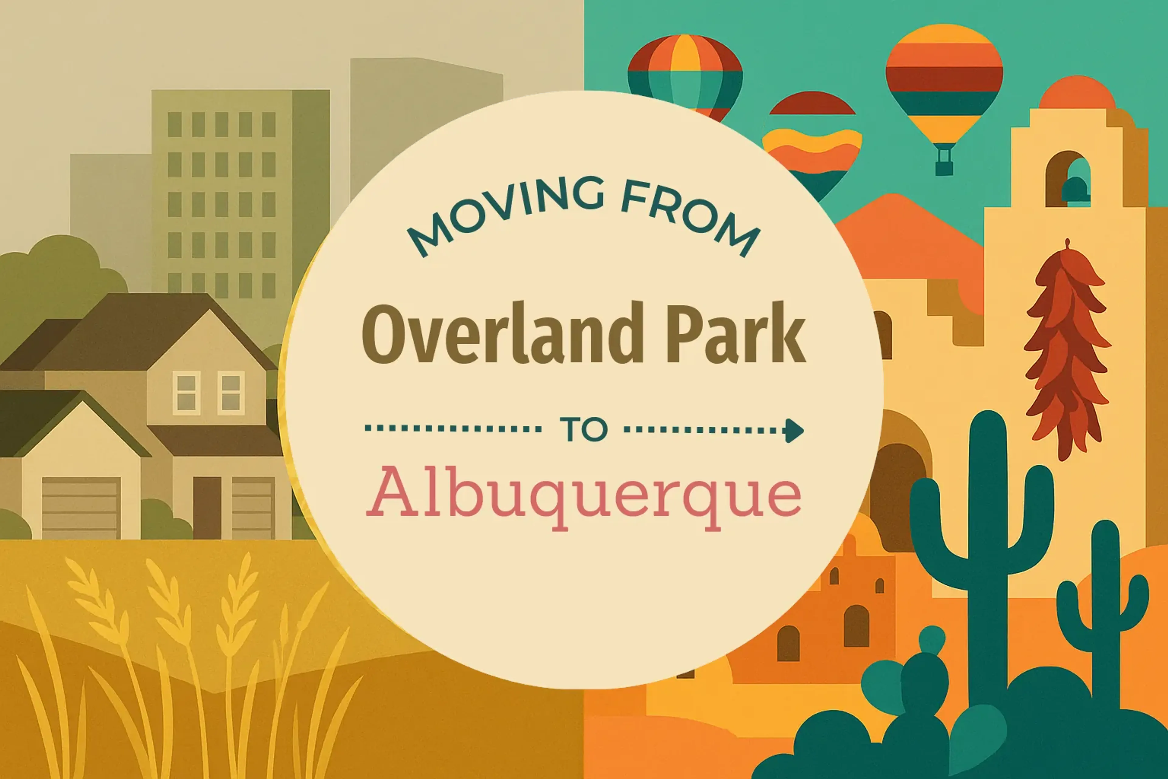 Side-by-side comparison of Overland Park to Albuquerque moving companies