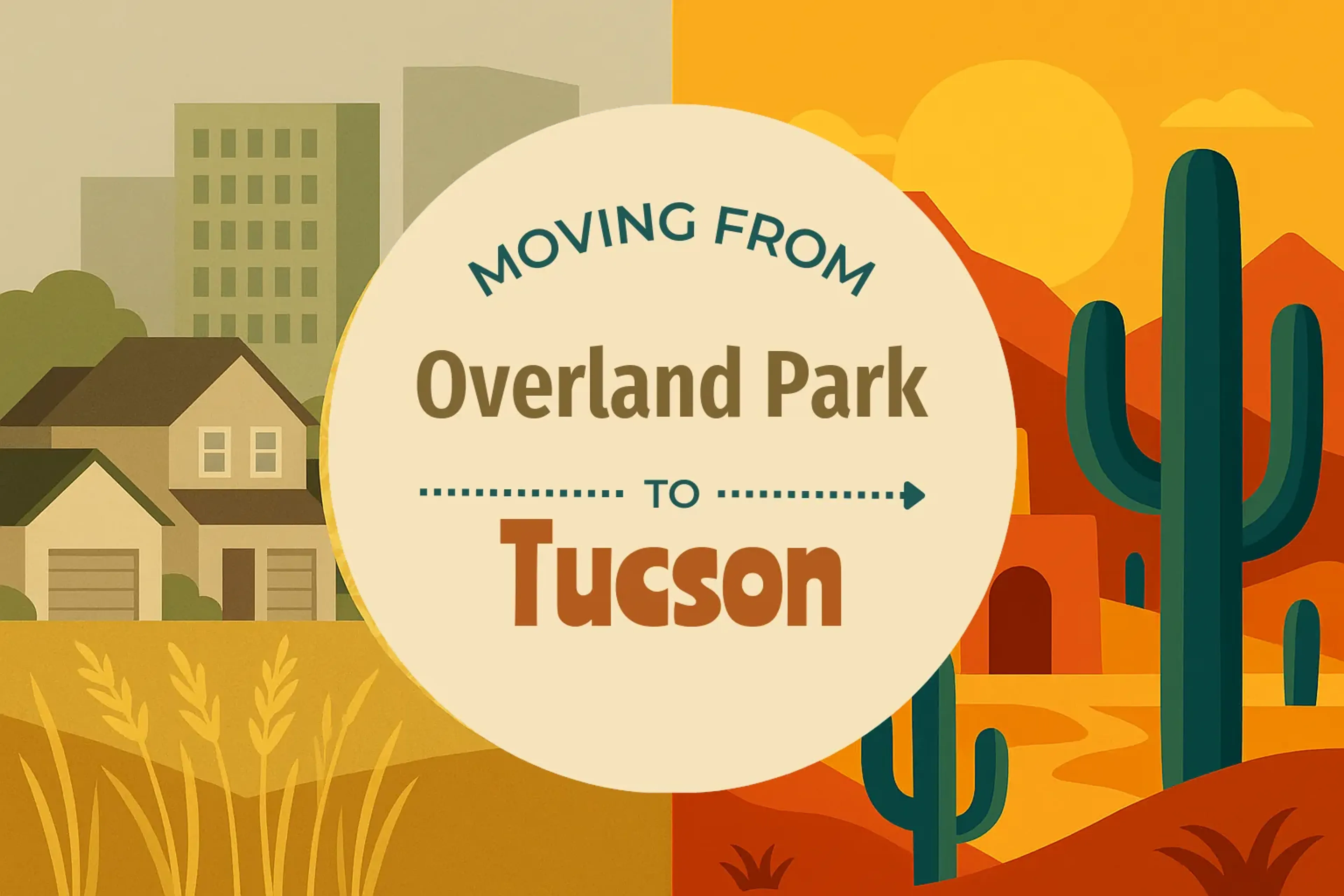 Side-by-side comparison of Overland Park to Tucson moving companies