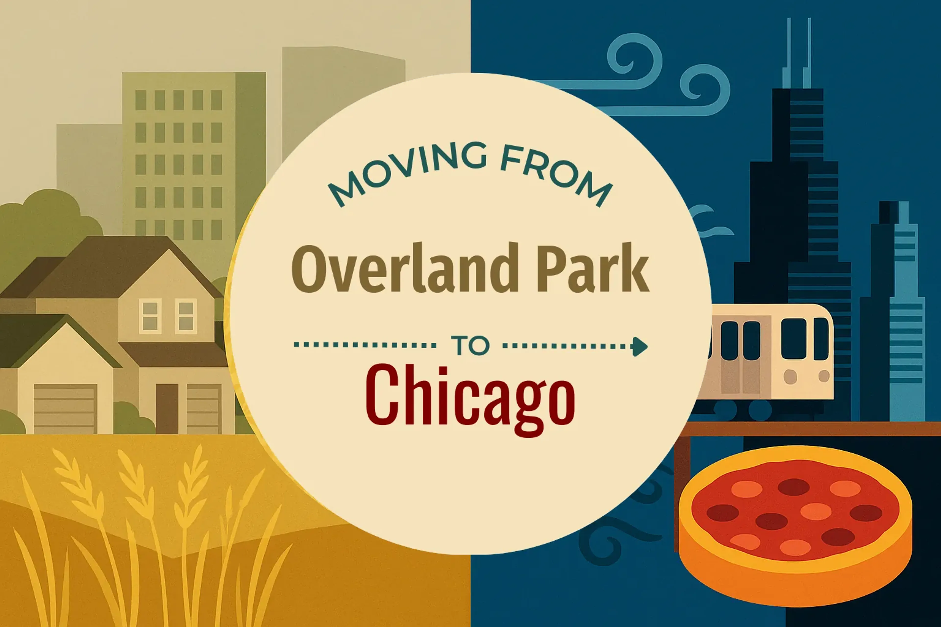 Side-by-side comparison of Overland Park to Chicago moving companies