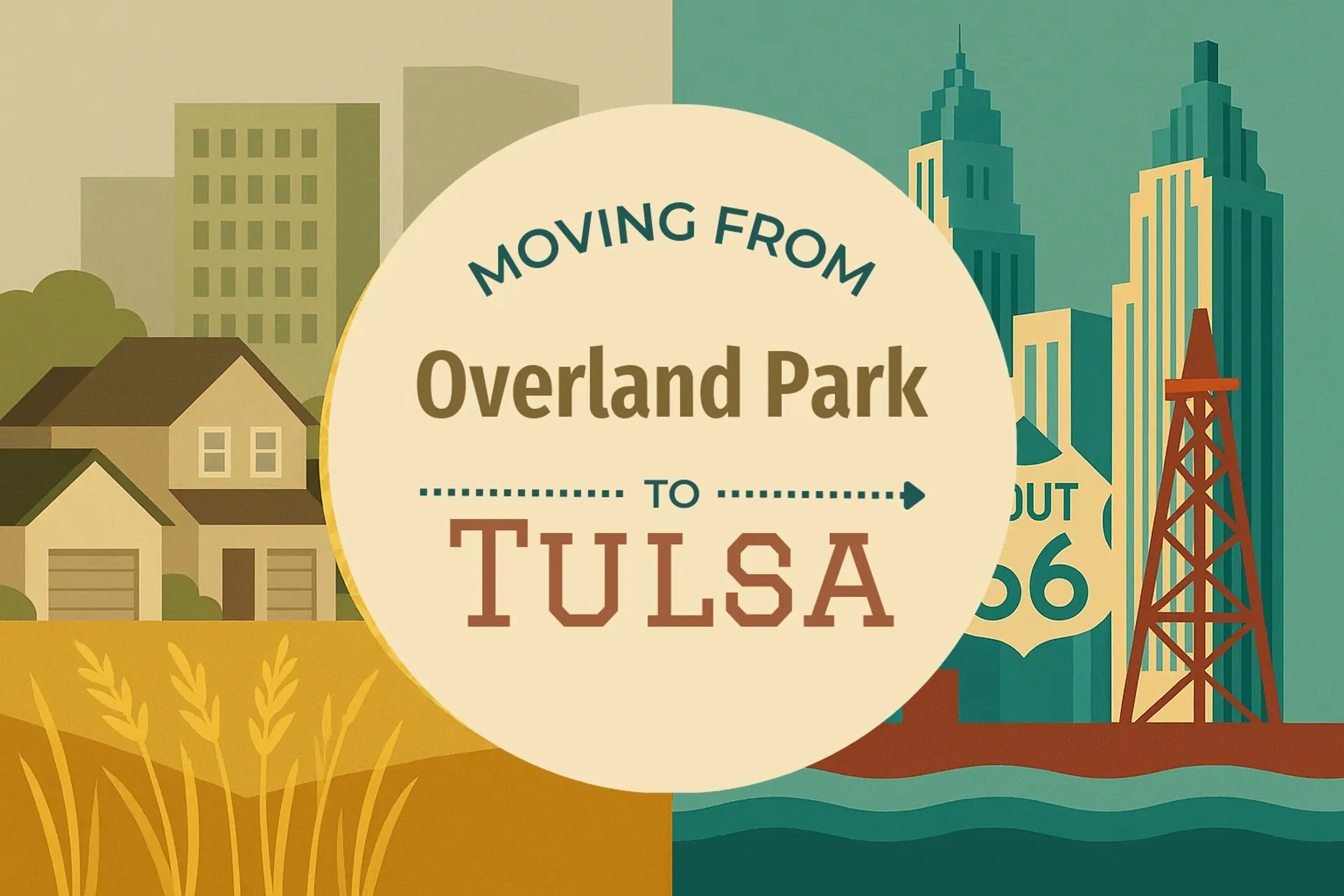 Side-by-side comparison of Overland Park to Tulsa moving companies