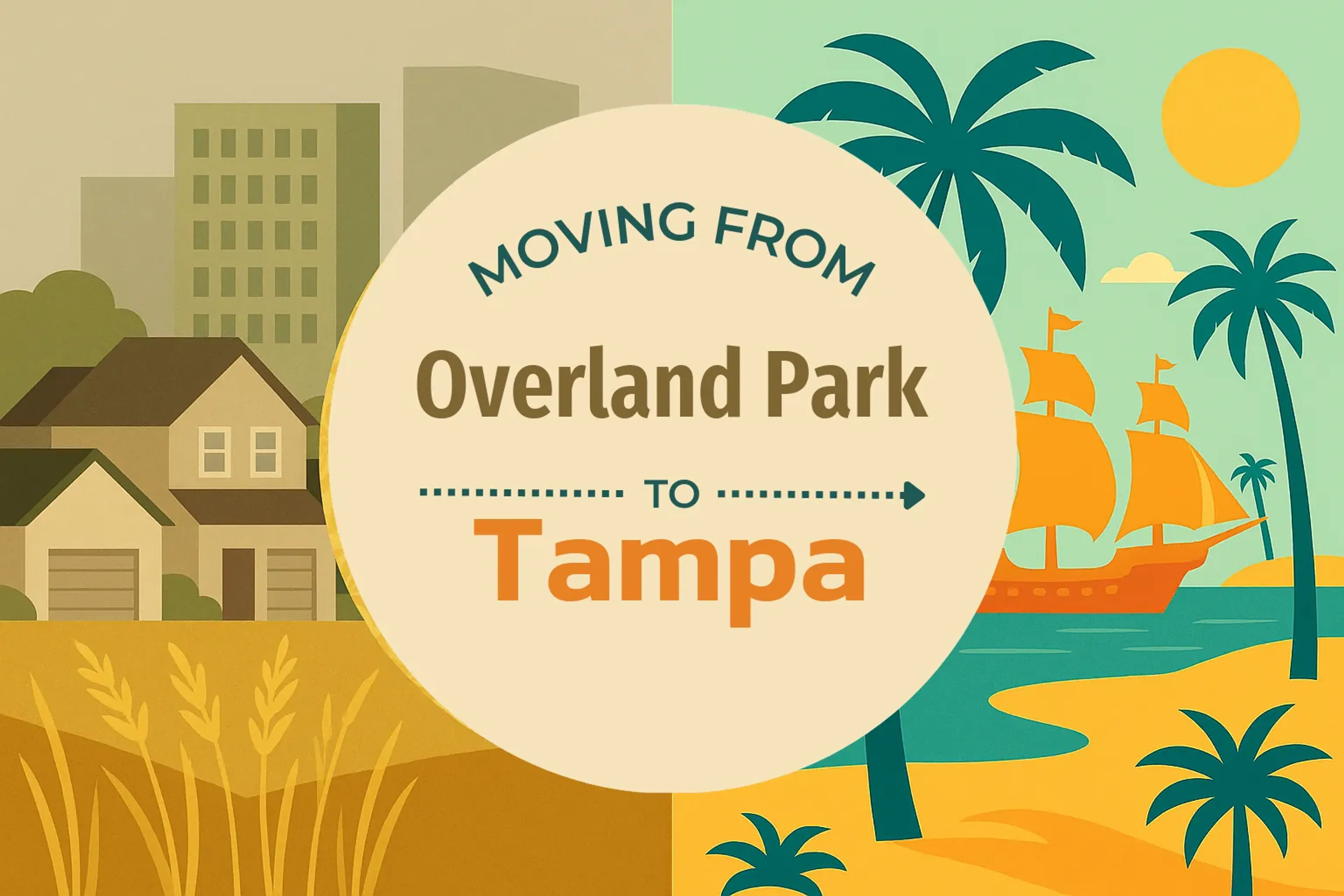 Side-by-side comparison of Overland Park to Tampa moving companies