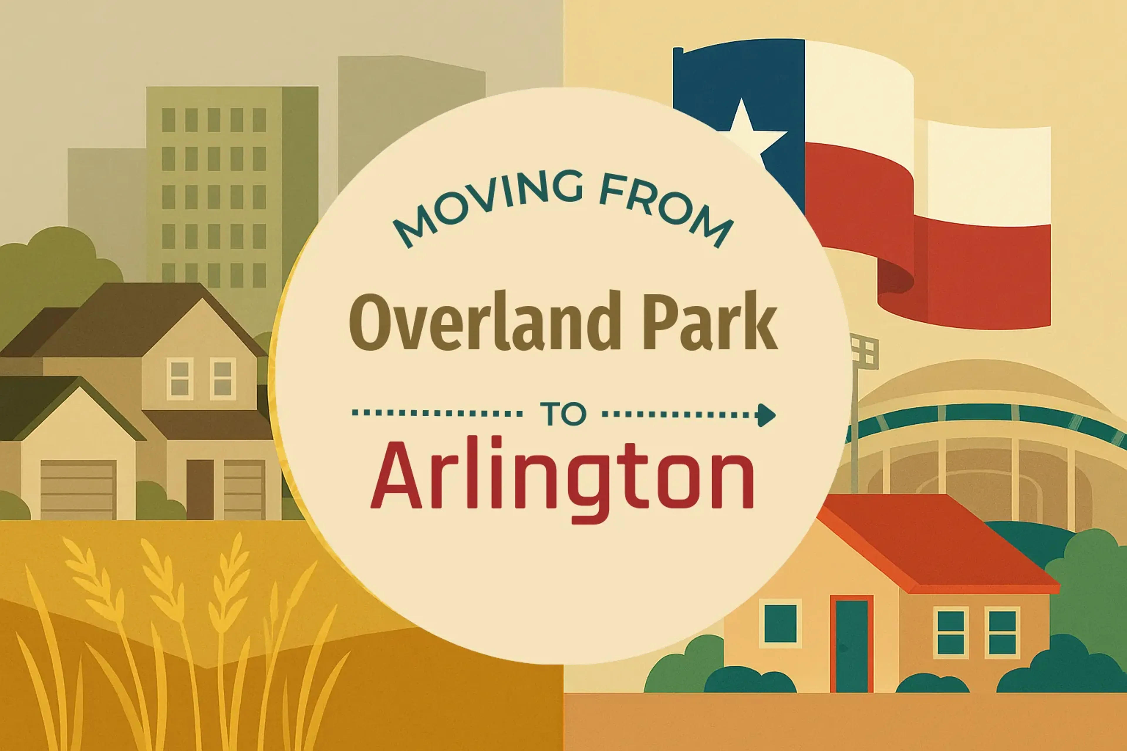Side-by-side comparison of Overland Park to Arlington moving companies