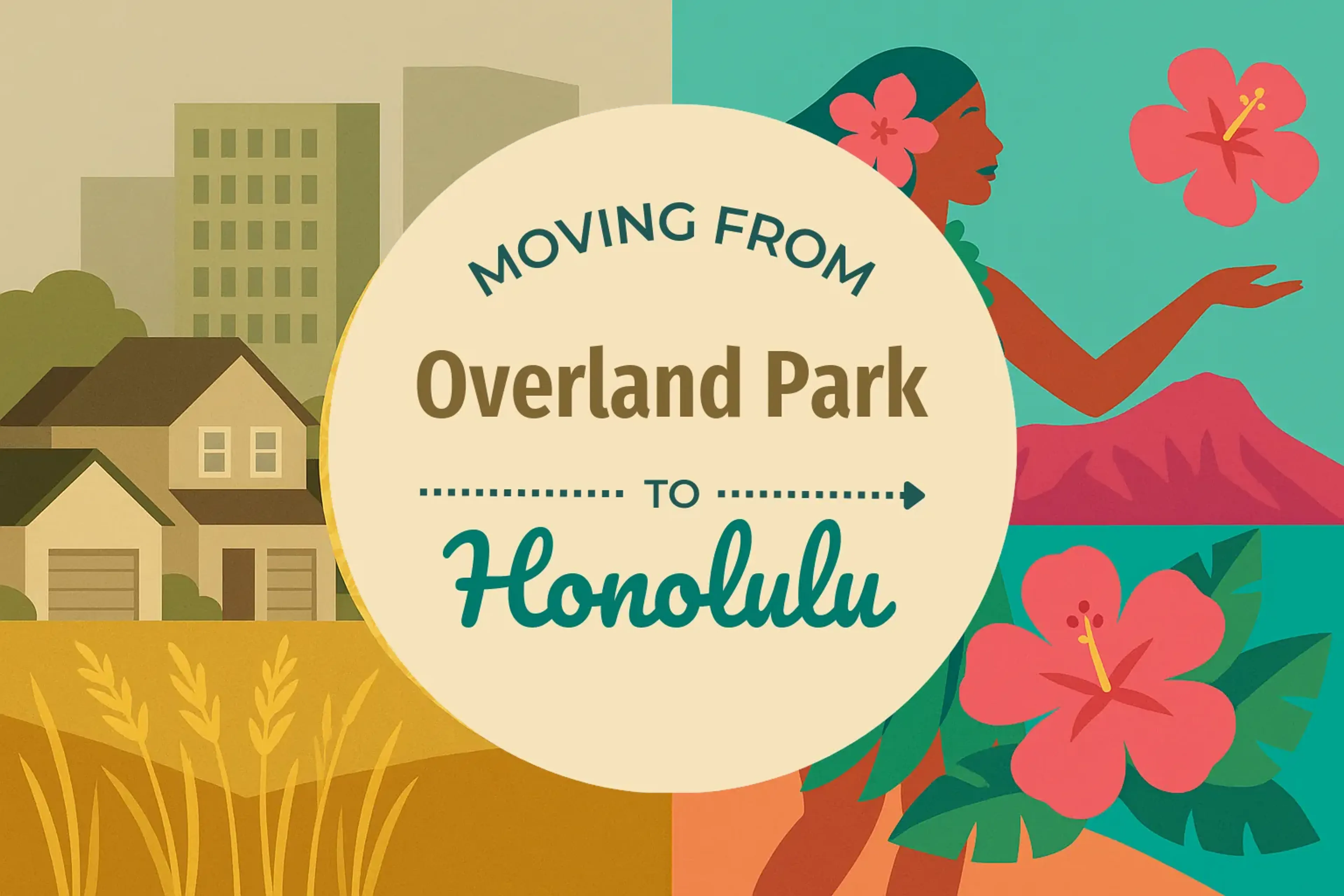 Side-by-side comparison of Overland Park to Honolulu moving companies