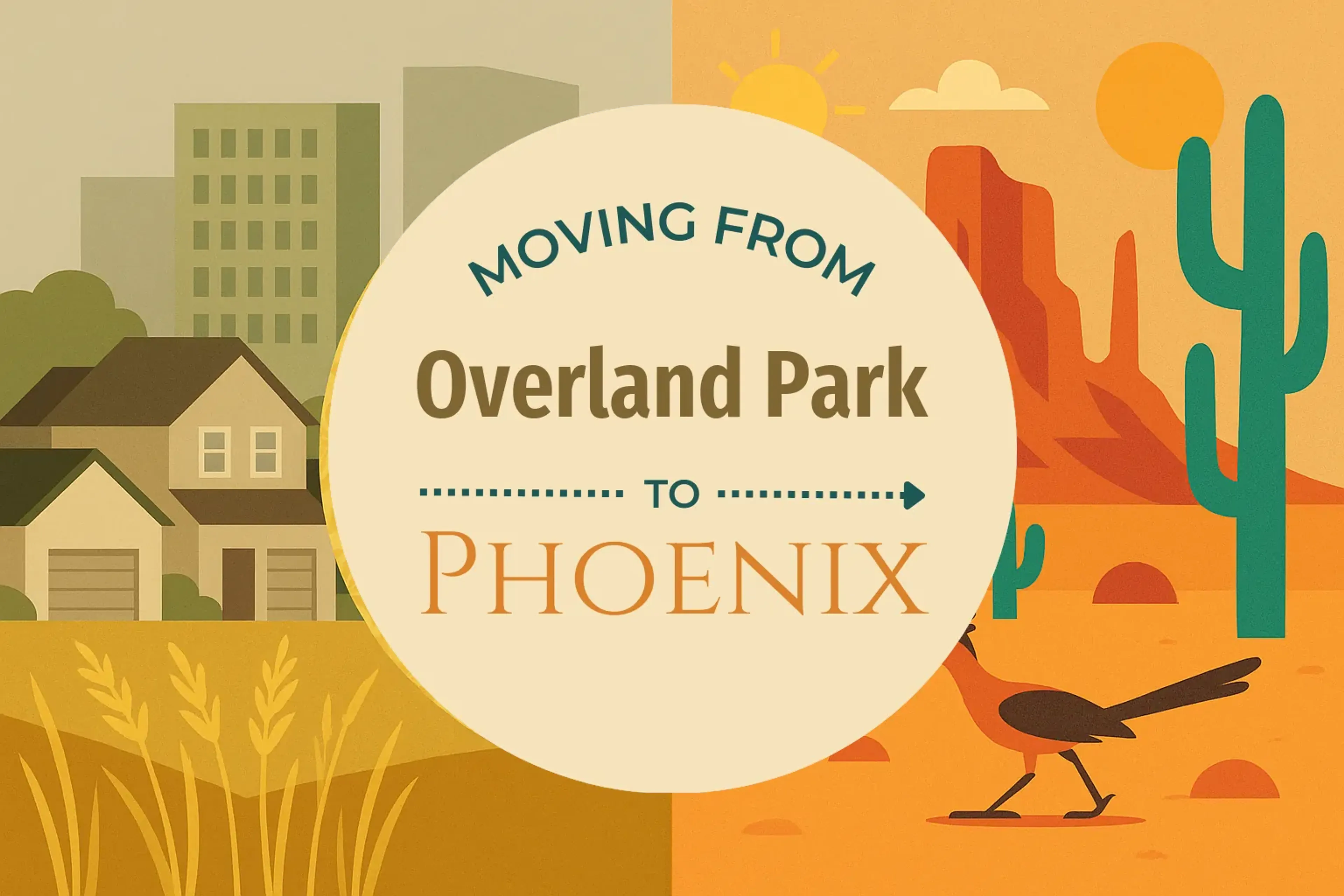 Side-by-side comparison of Overland Park to Phoenix moving companies