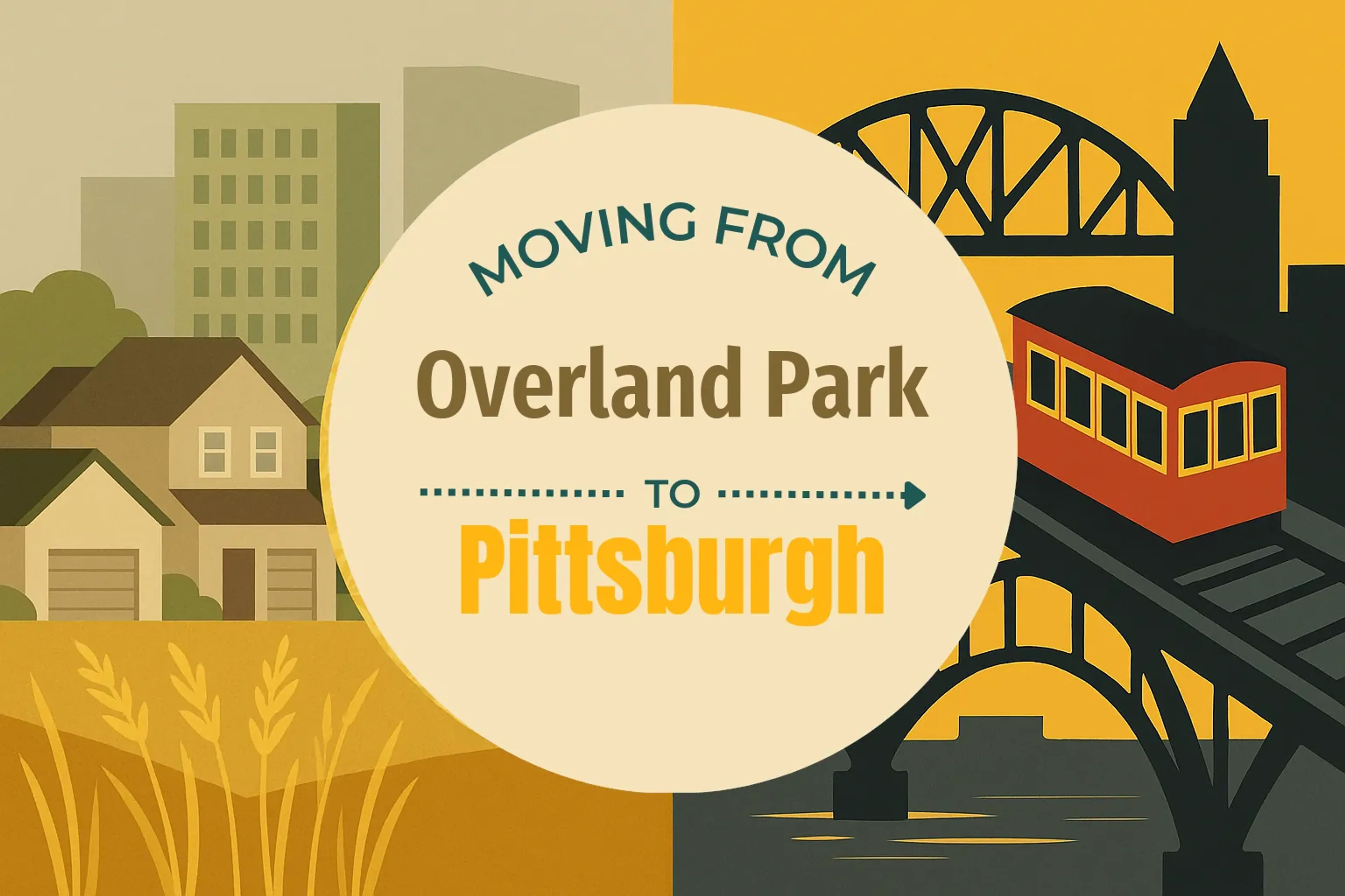 Side-by-side comparison of Overland Park to Pittsburgh moving companies